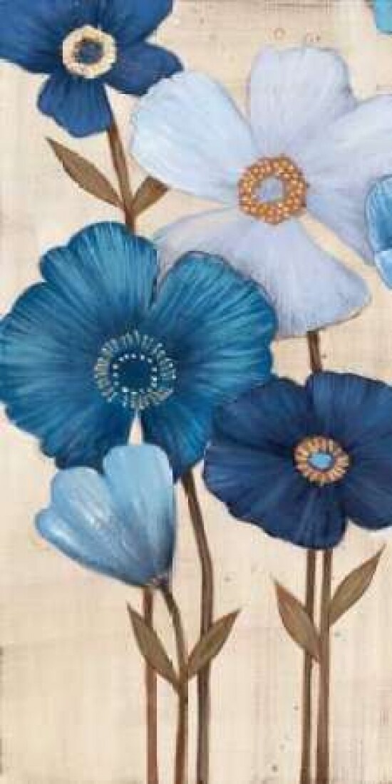 Fleurs Bleues I Poster Print by  MAJA - Item # VARPDXMPP131