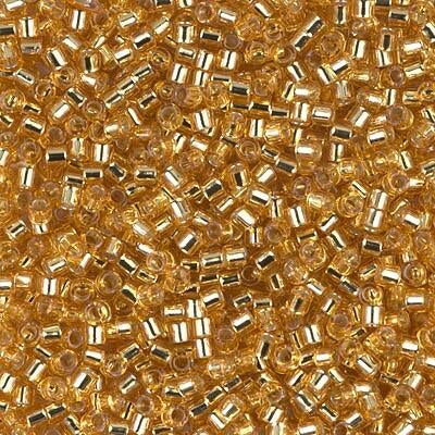 Miyuki Delica Bead 10/0, DBM0042, Silver Lined Gold