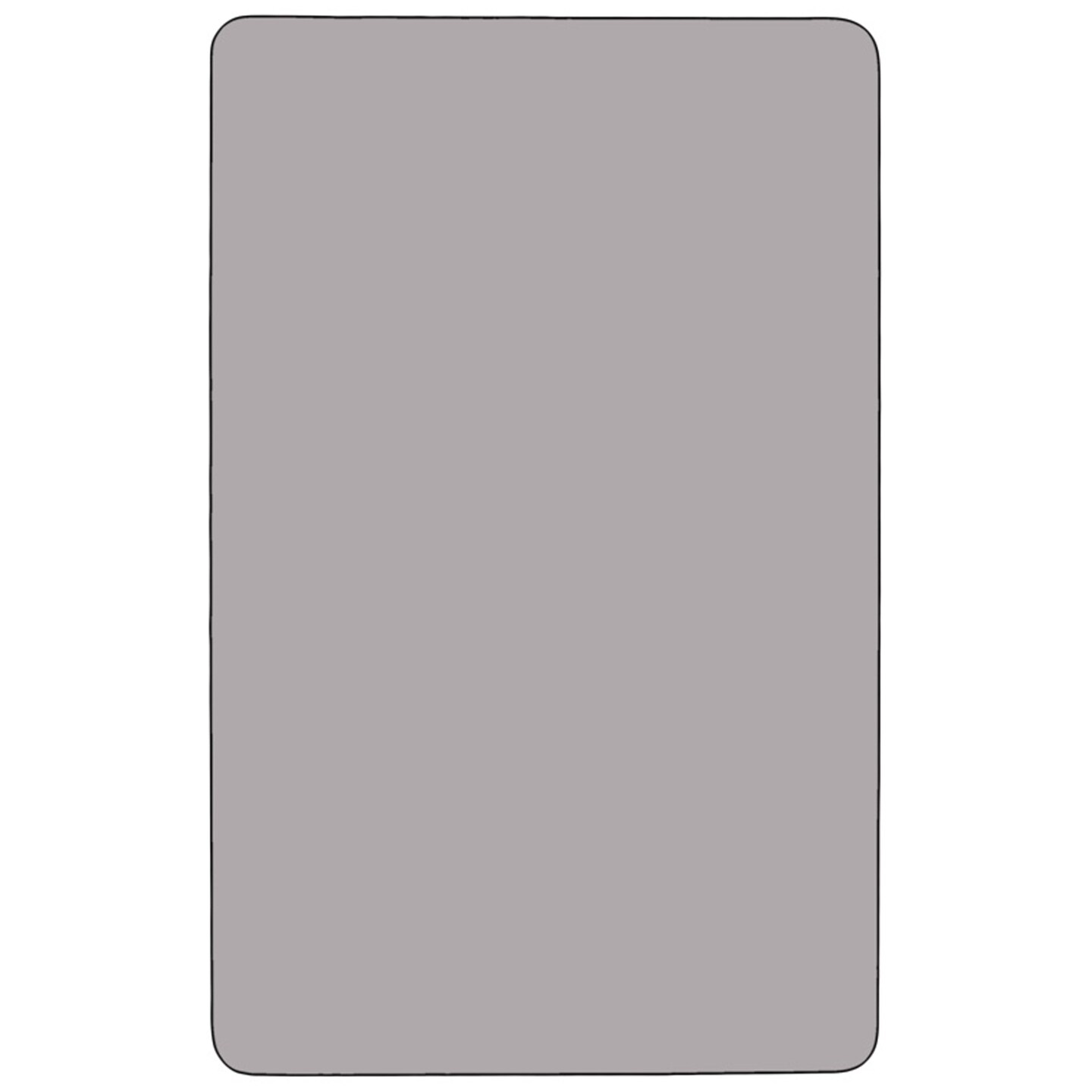 Emma and Oliver 24x48 Rectangle Laminate Adjustable Preschool Activity Table