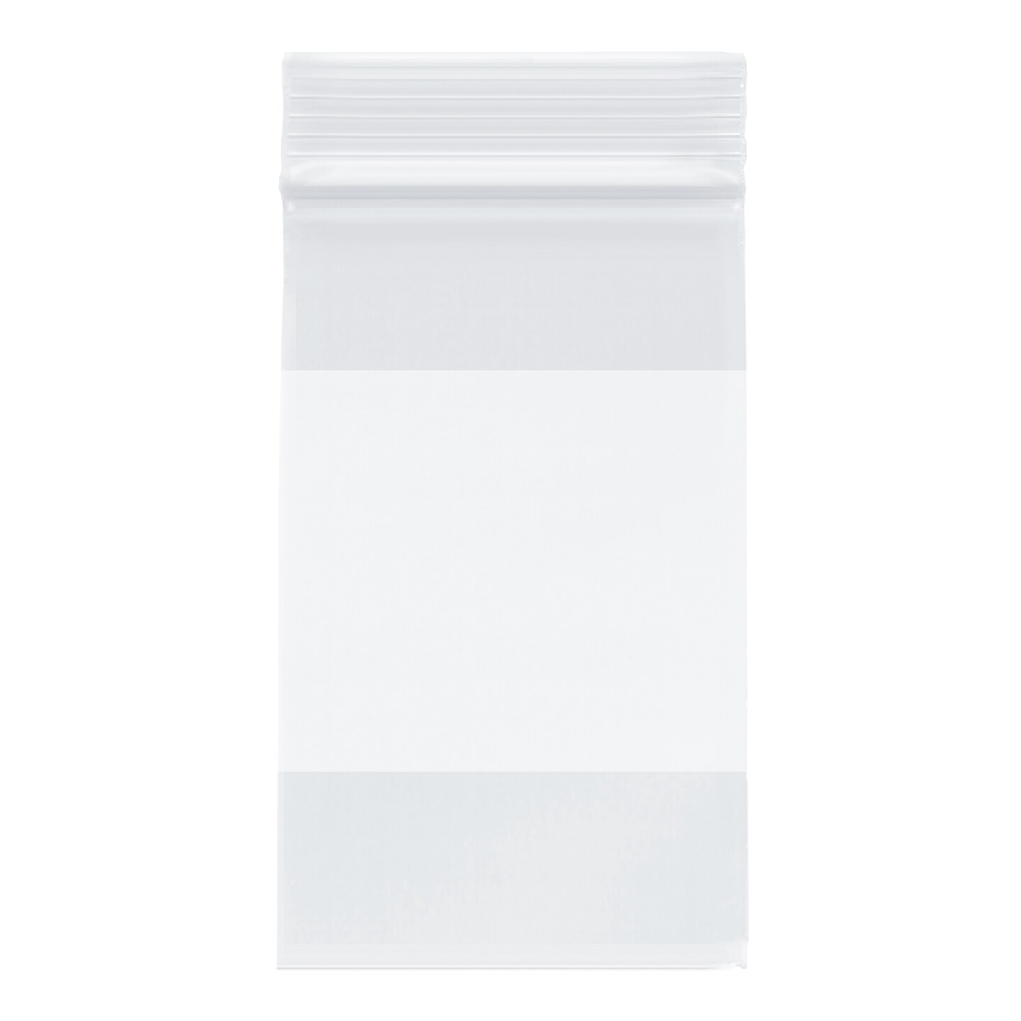 Plymor Heavy Duty Plastic Reclosable Zipper Bags With White Block