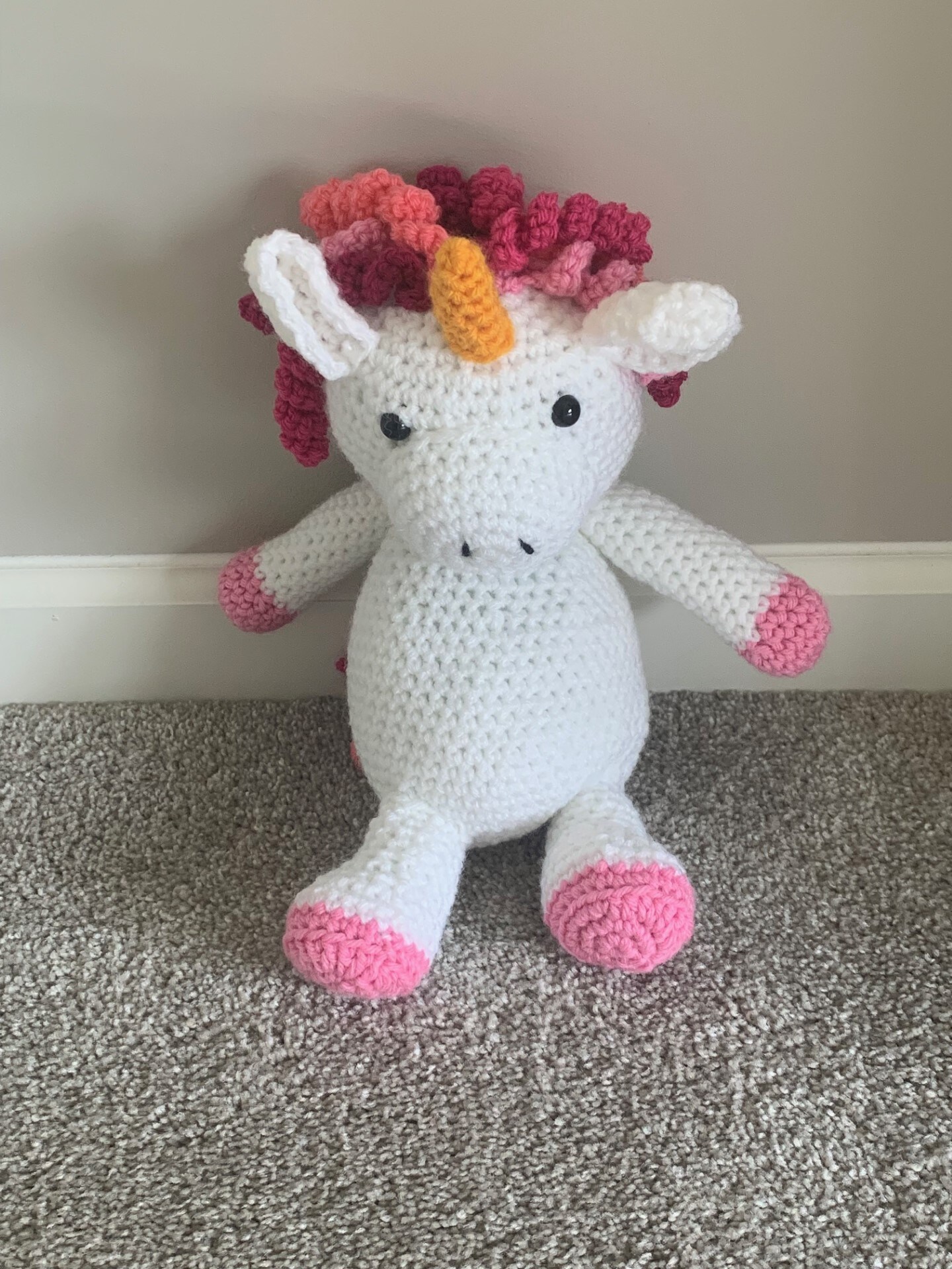 Unicorn plush amigurumi Crochet pattern by Creations by Jamie M