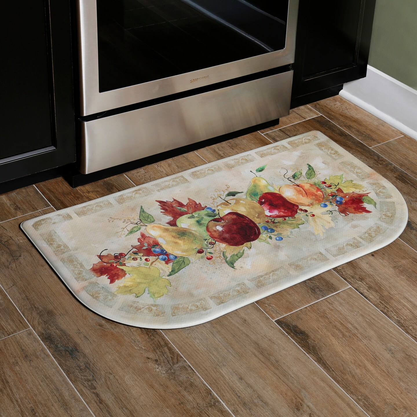 Oversized 20&#x22;x36&#x22; Feel at Ease Anti-Fatigue Kitchen Mat (Napa Fruit Slice)