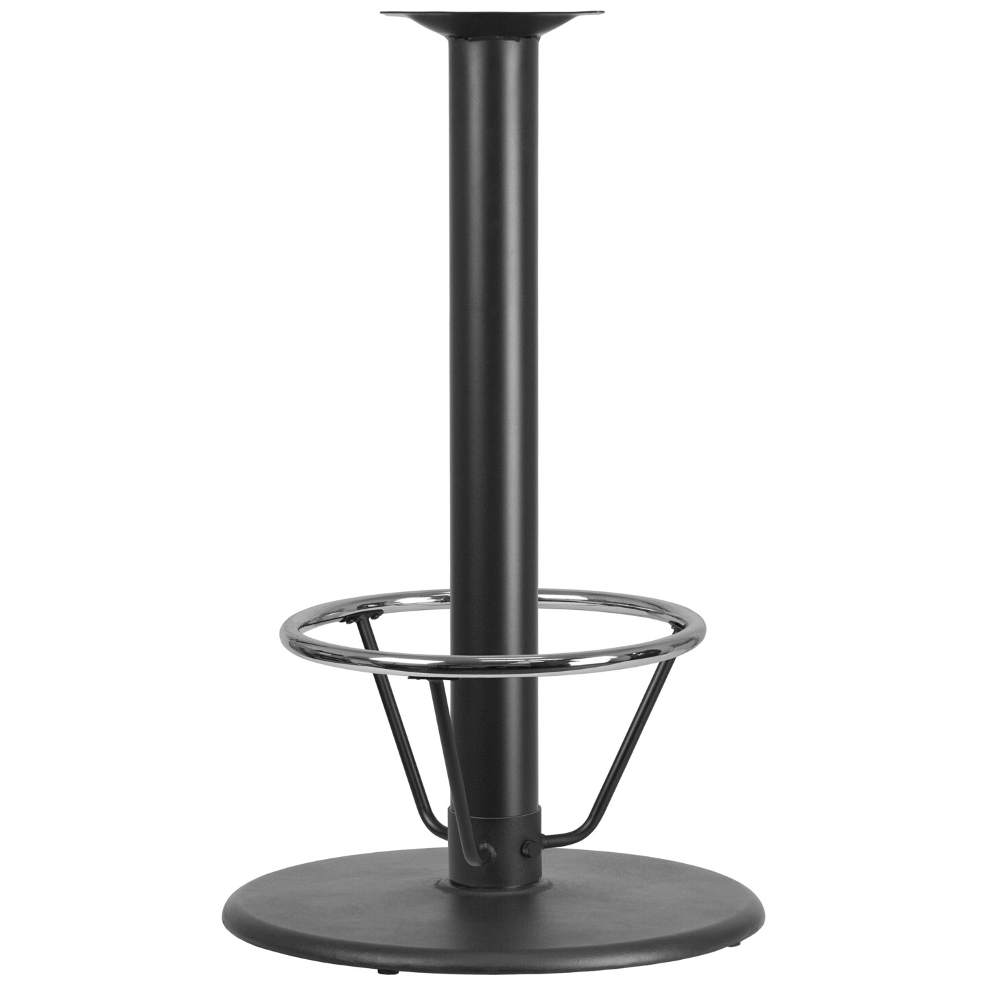 Emma and Oliver 24'' Round Restaurant Table Base with 4'' Dia. Bar Height Column and Foot Ring