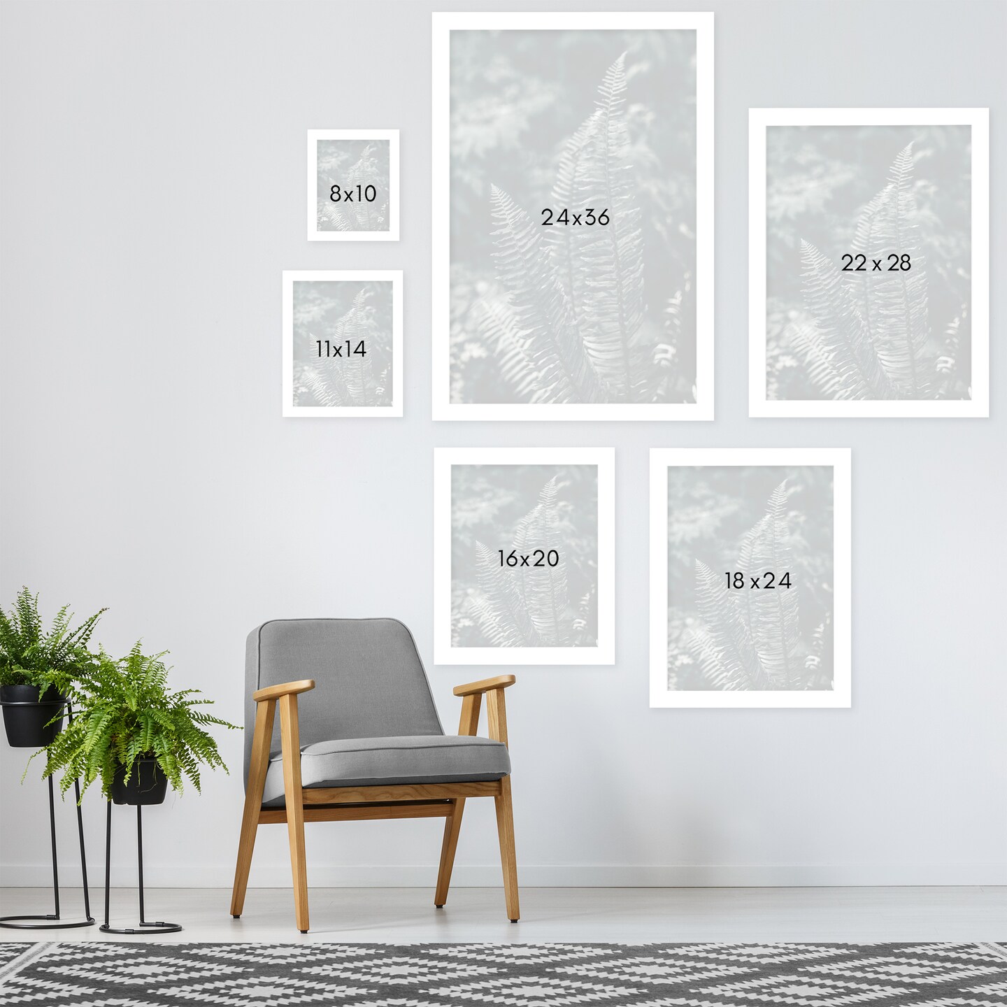 Green Ferns by Torrey Merritt Frame  - Americanflat