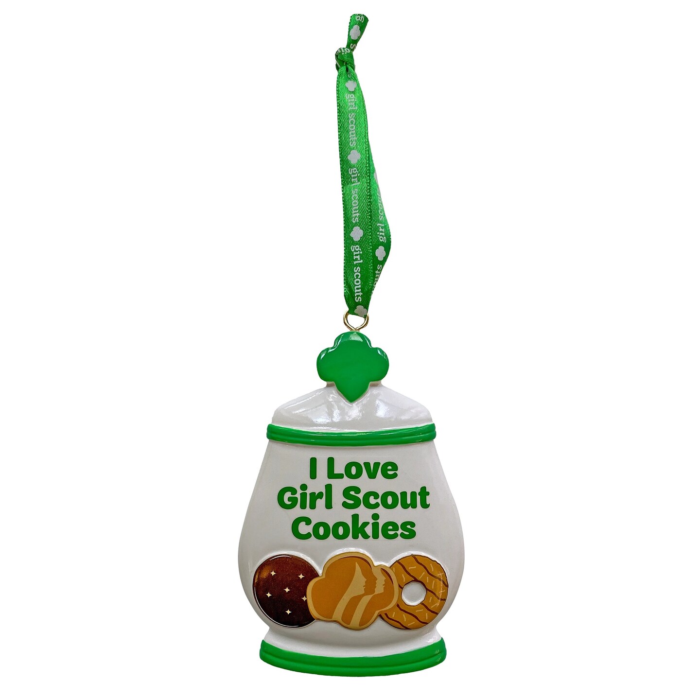 KSA Pack of 12 Personalized Girl Scouts of the USA Cookie Jar Christmas Ornaments 4.25"