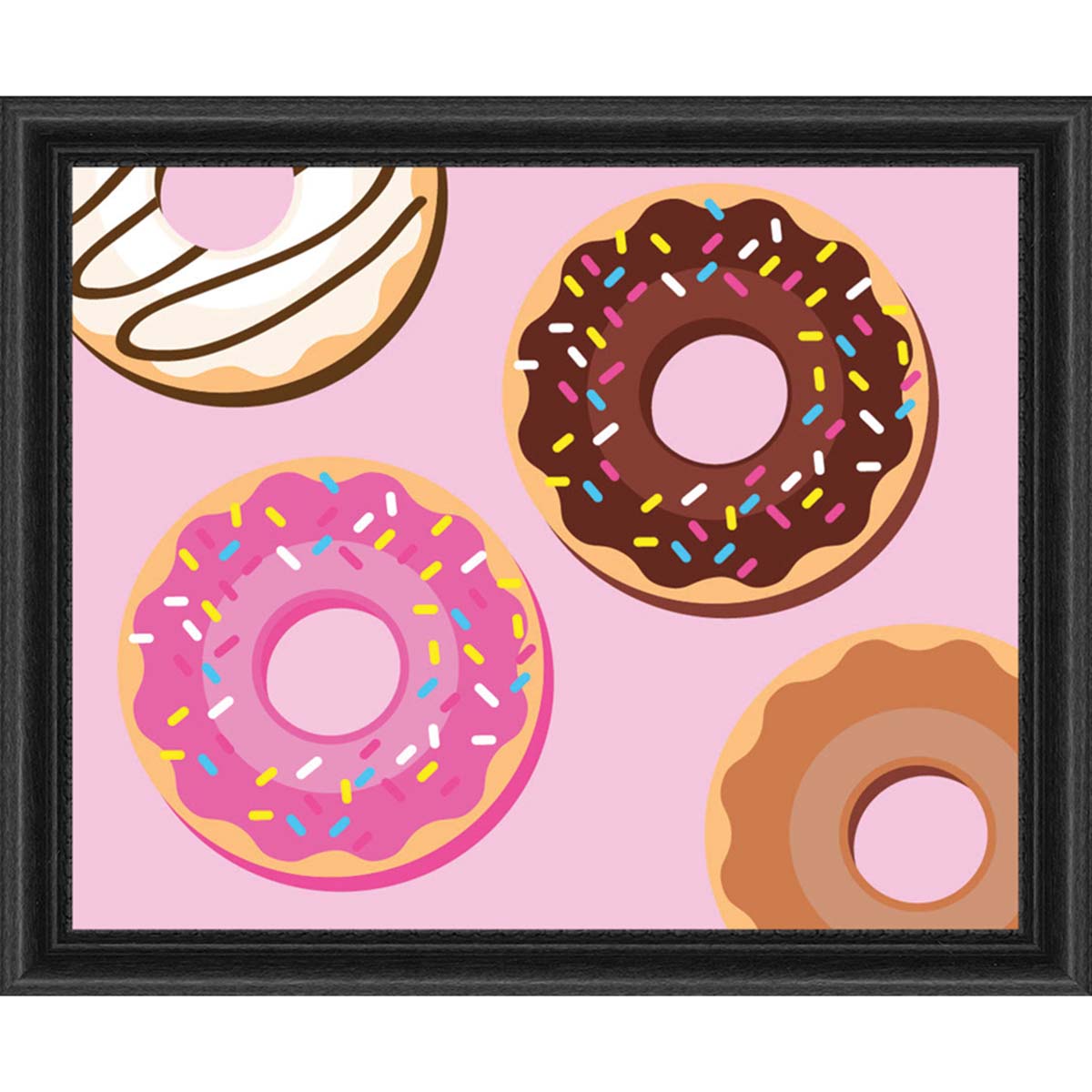 Pink Picasso Delicious Doughnuts Paint by Number Kit