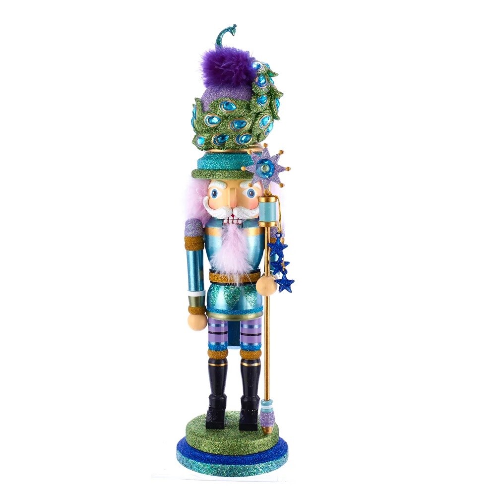 KSA 20.75&#x22; Peacock Hat Christmas Nutcracker
