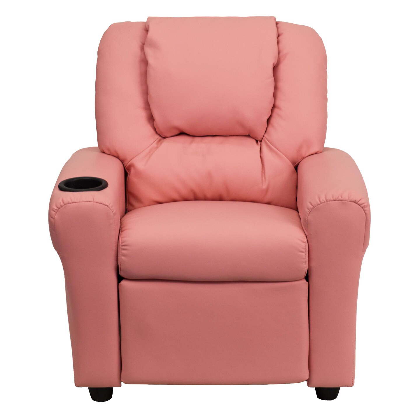 Emma and Oliver Contemporary Kids Recliner with Cup Holder and Headrest