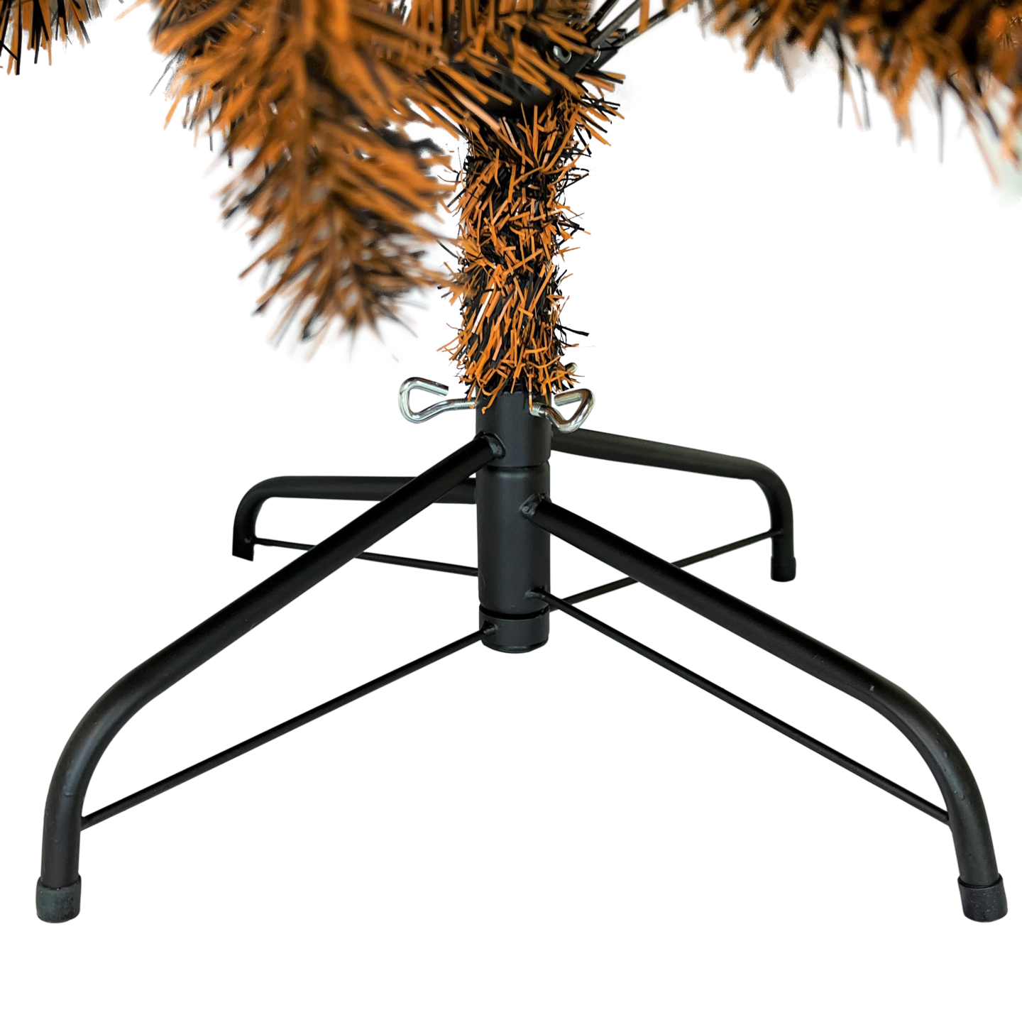 Tree Buddees Black and Orange Halloween / Fall Colored Christmas Tree 6 Feet Tall