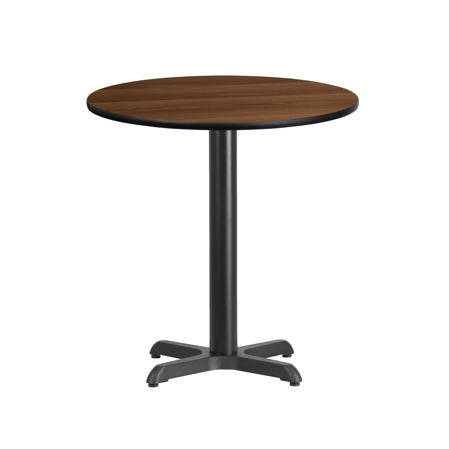 Emma and Oliver 24" Round Laminate Table Top with 22"x22" Table Height Base