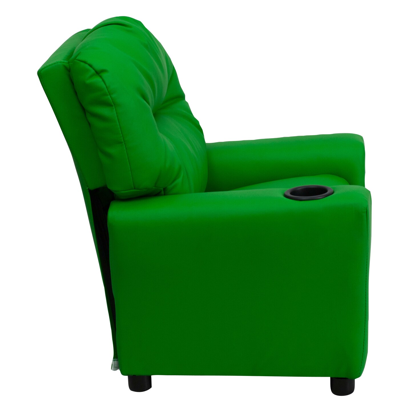 Emma and Oliver Contemporary Kids Recliner with Cup Holder
