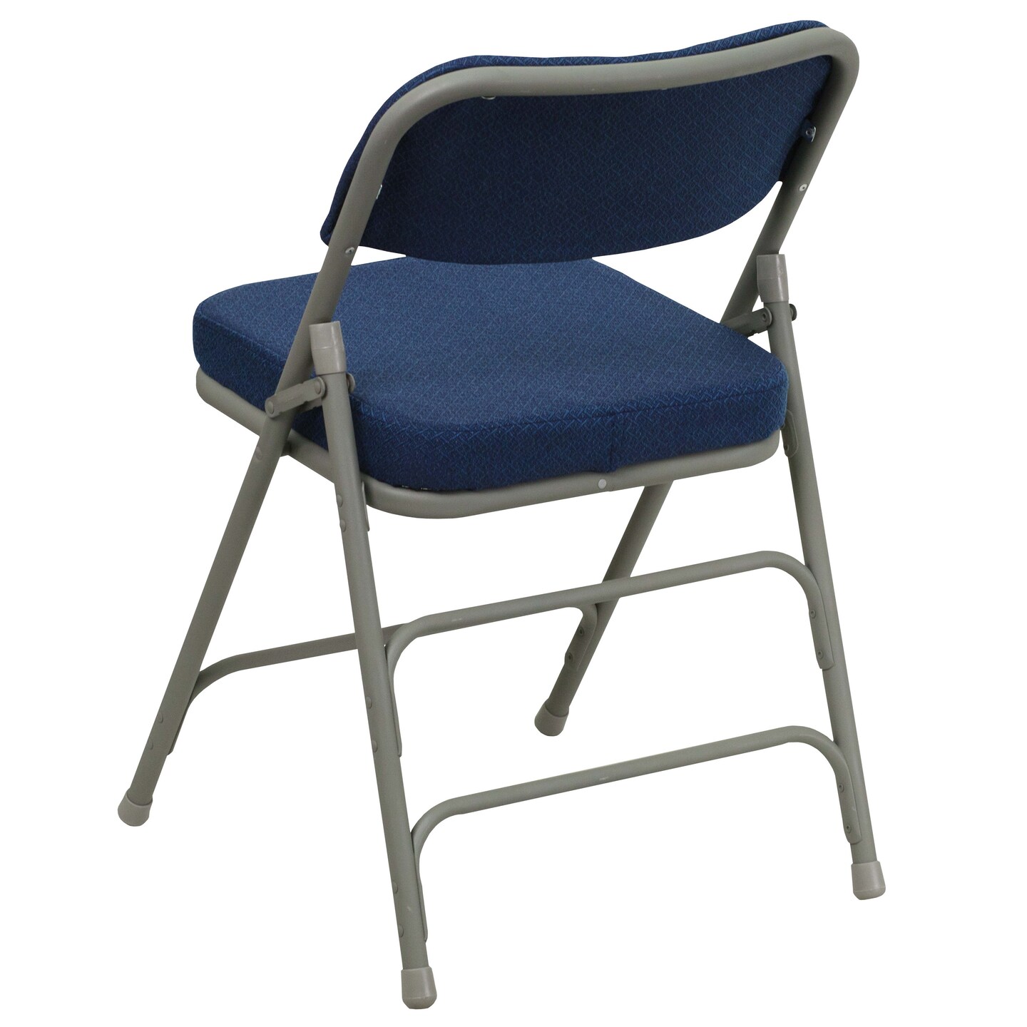 Emma and Oliver 2 Pack Home &#x26; Office Portable Party Events Fabric Padded Metal Folding Chair