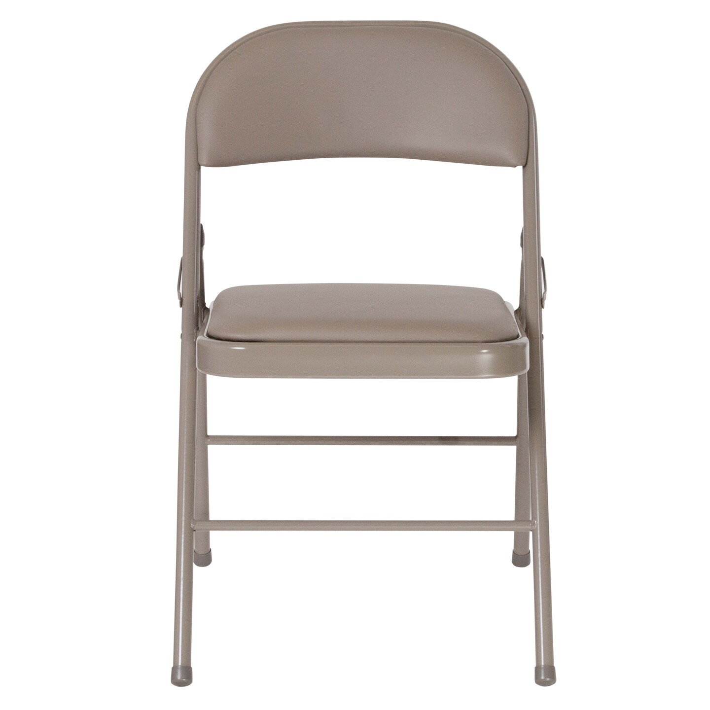 Emma and Oliver 2 Pack Home &#x26; Office Portable Vinyl Folding Metal Event Chair