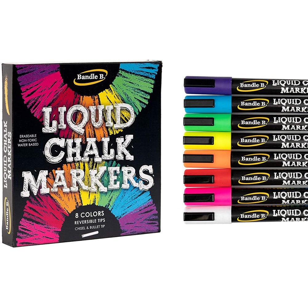 Liquid Chalkboard Window Chalk Markers -12 Pack