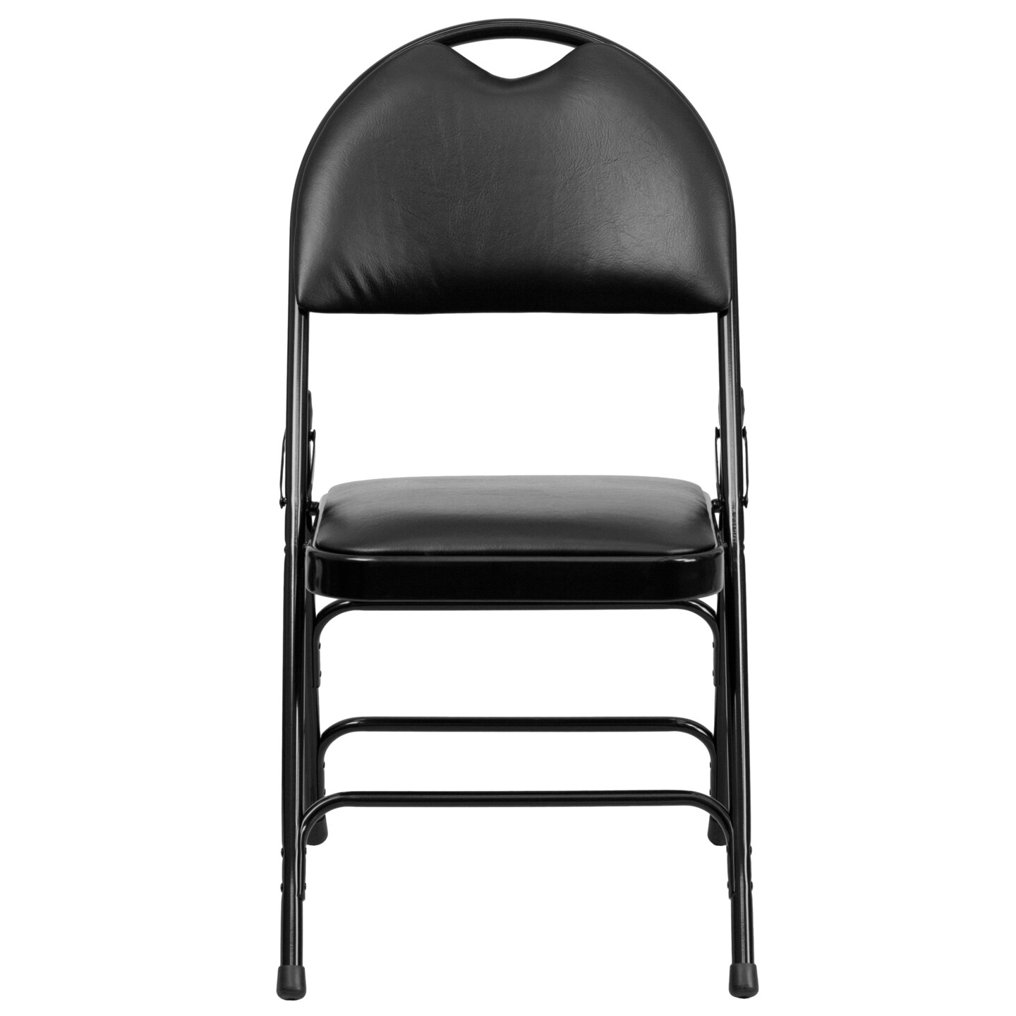 Emma and Oliver 4 Pack Home &#x26; Office Easy-Carry Party Events Padded Folding Chair