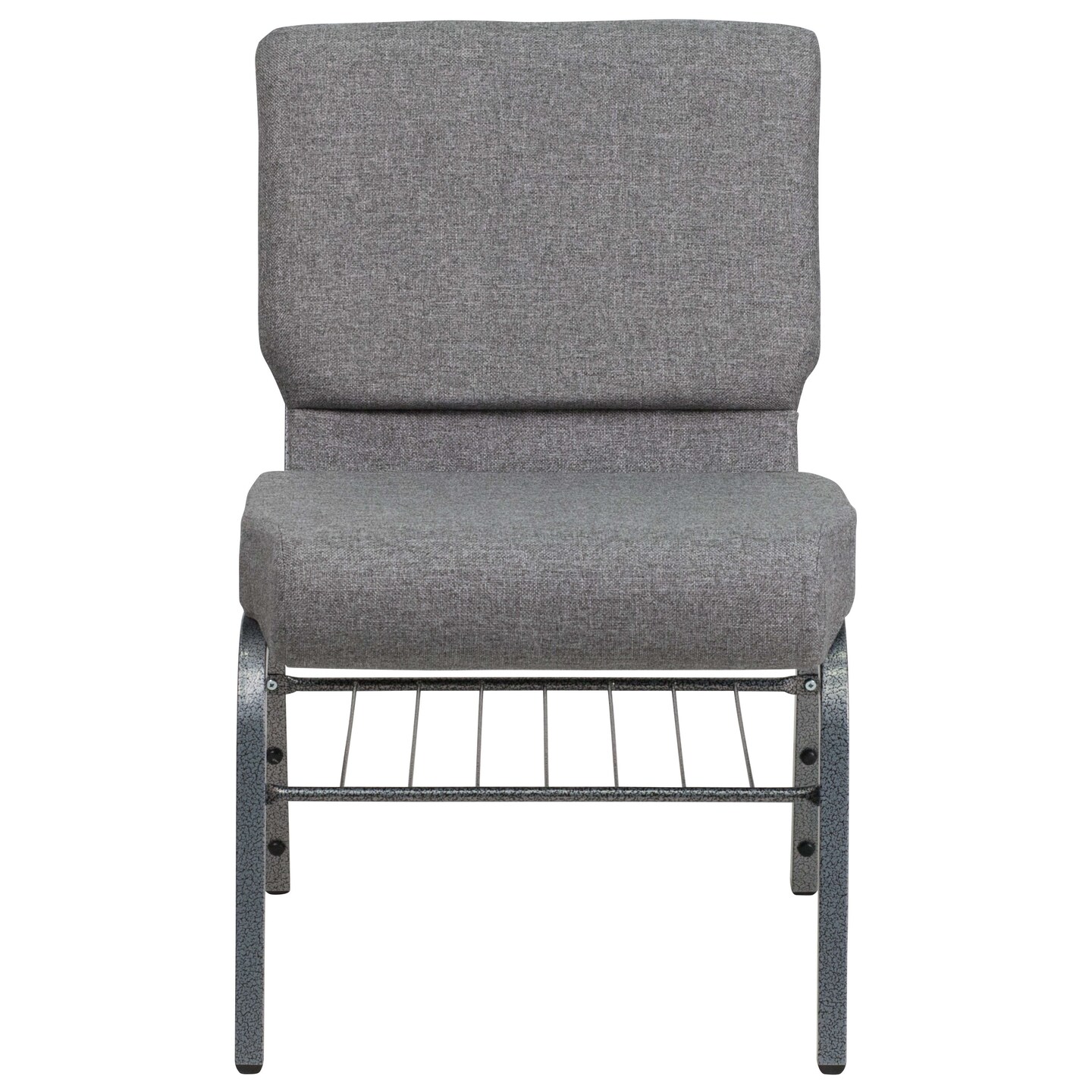 Emma and Oliver 21"W Church/Reception Guest Chair with Book Rack