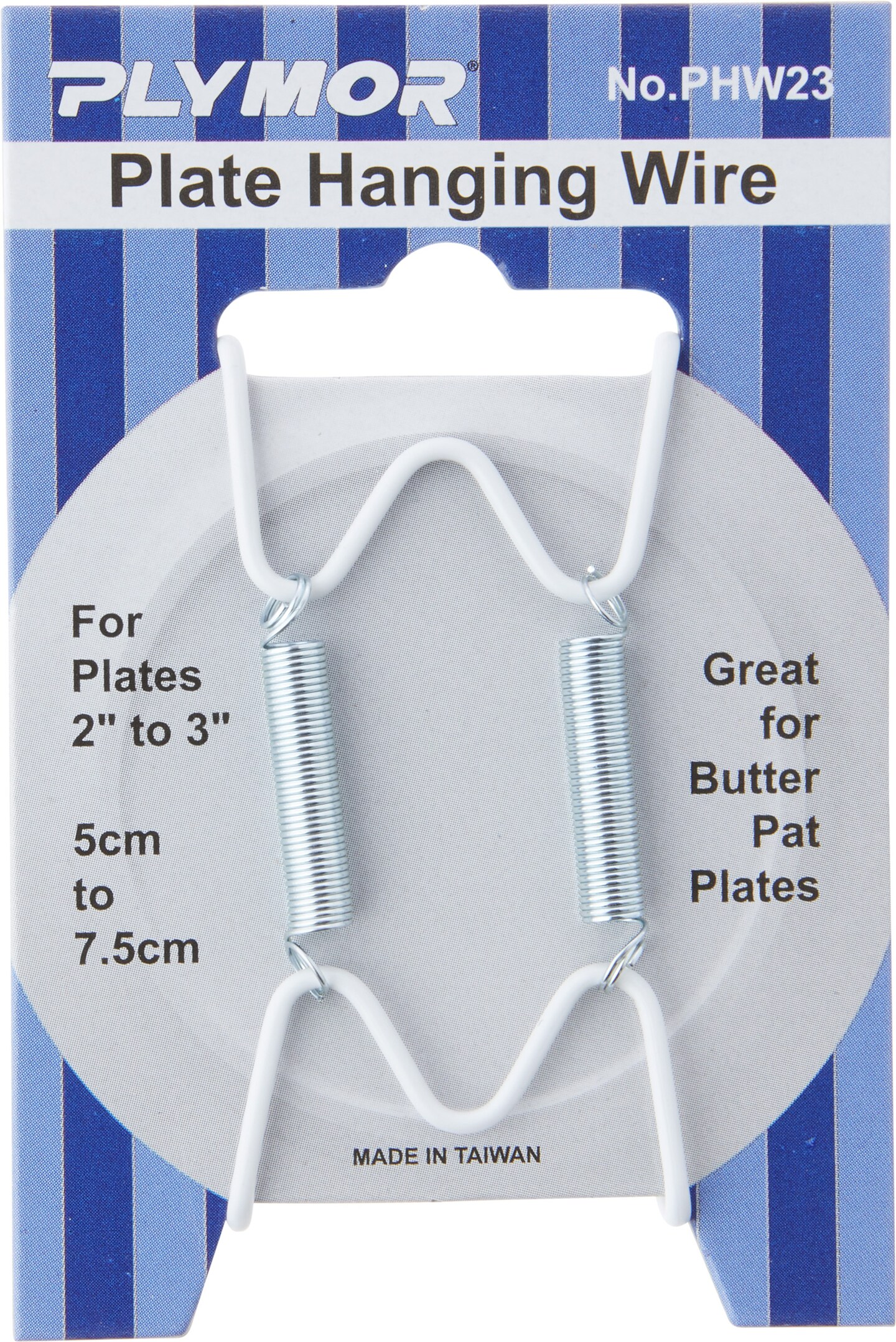 Extra Large White Vinyl Plate Wire Hanger