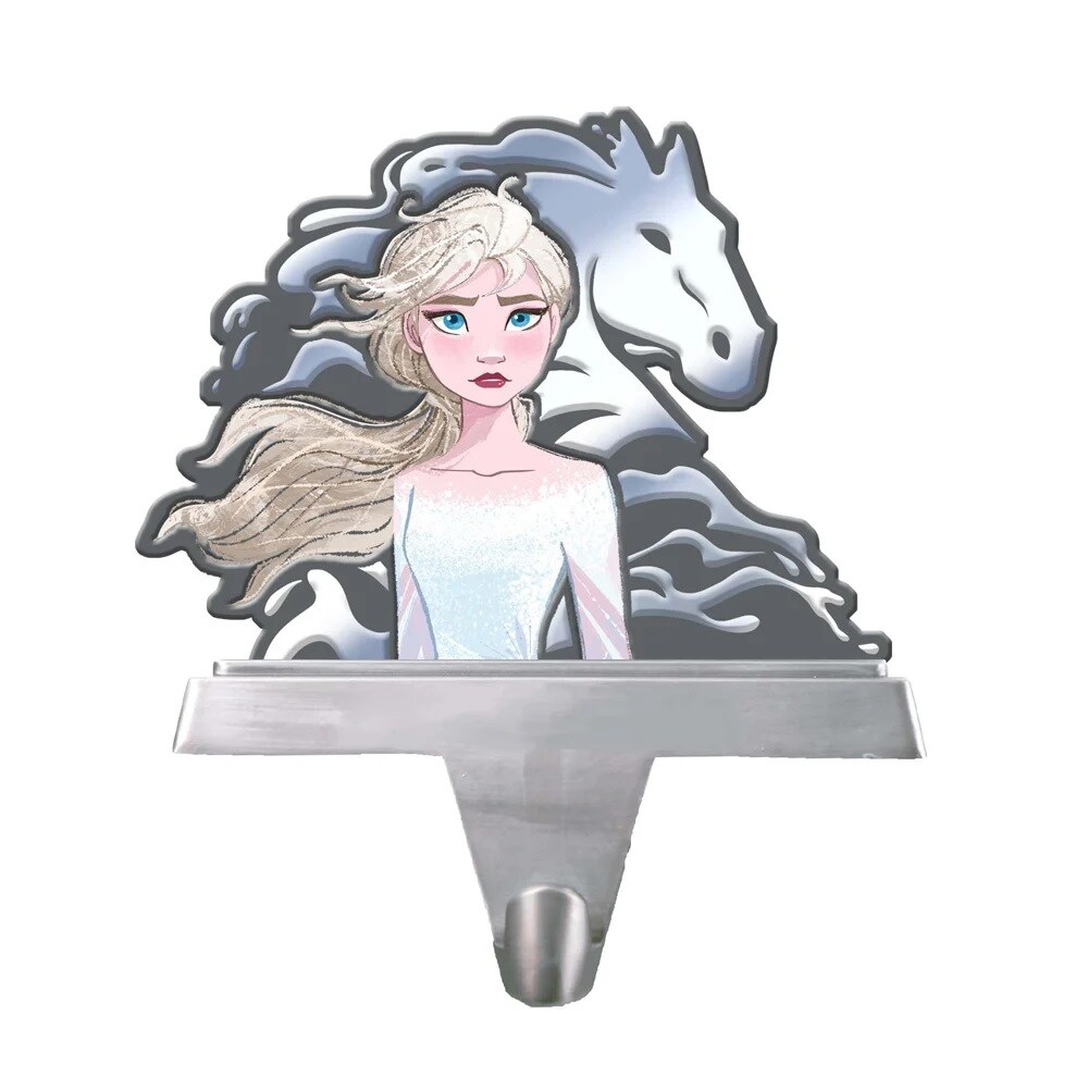 KSA 12&#x22; Beige and Gray Disney Elsa Christmas Stocking Holders