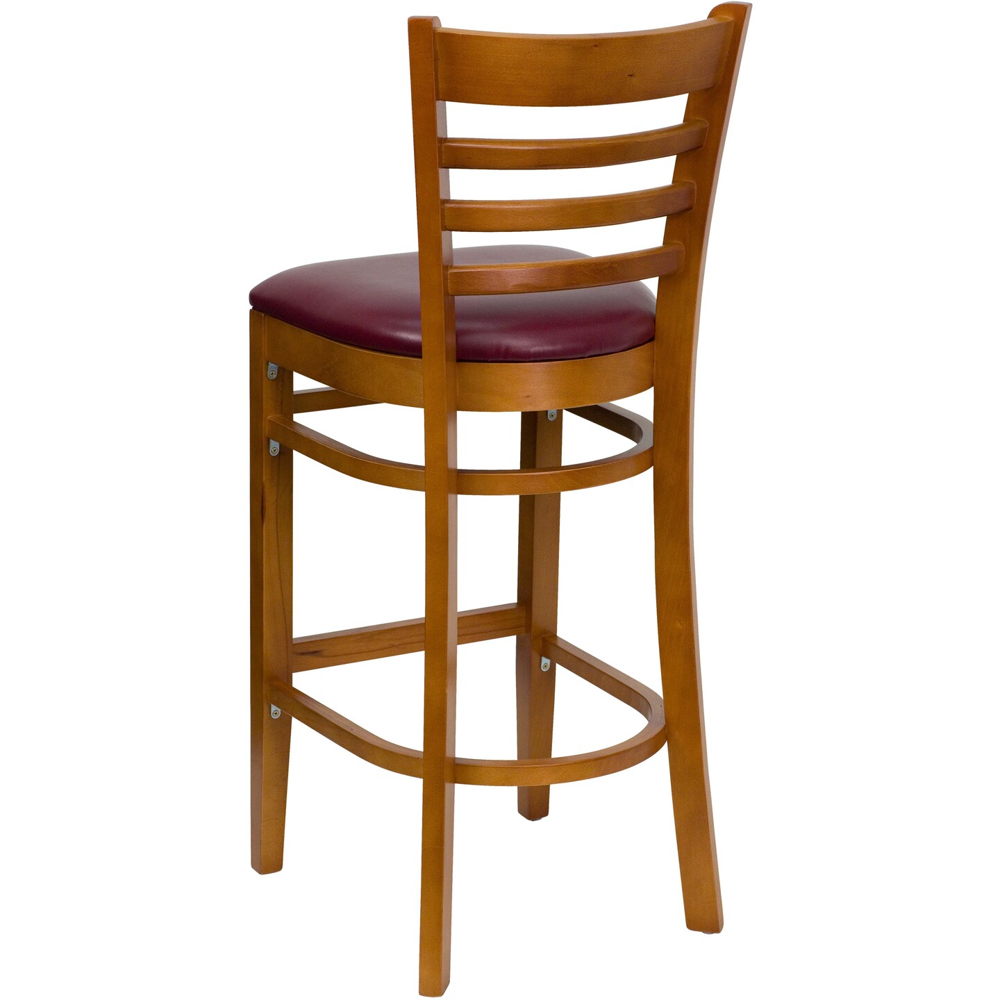 Emma and Oliver Bar Stools |&#xA0;Set of 2 Wood Bar Stools with Back