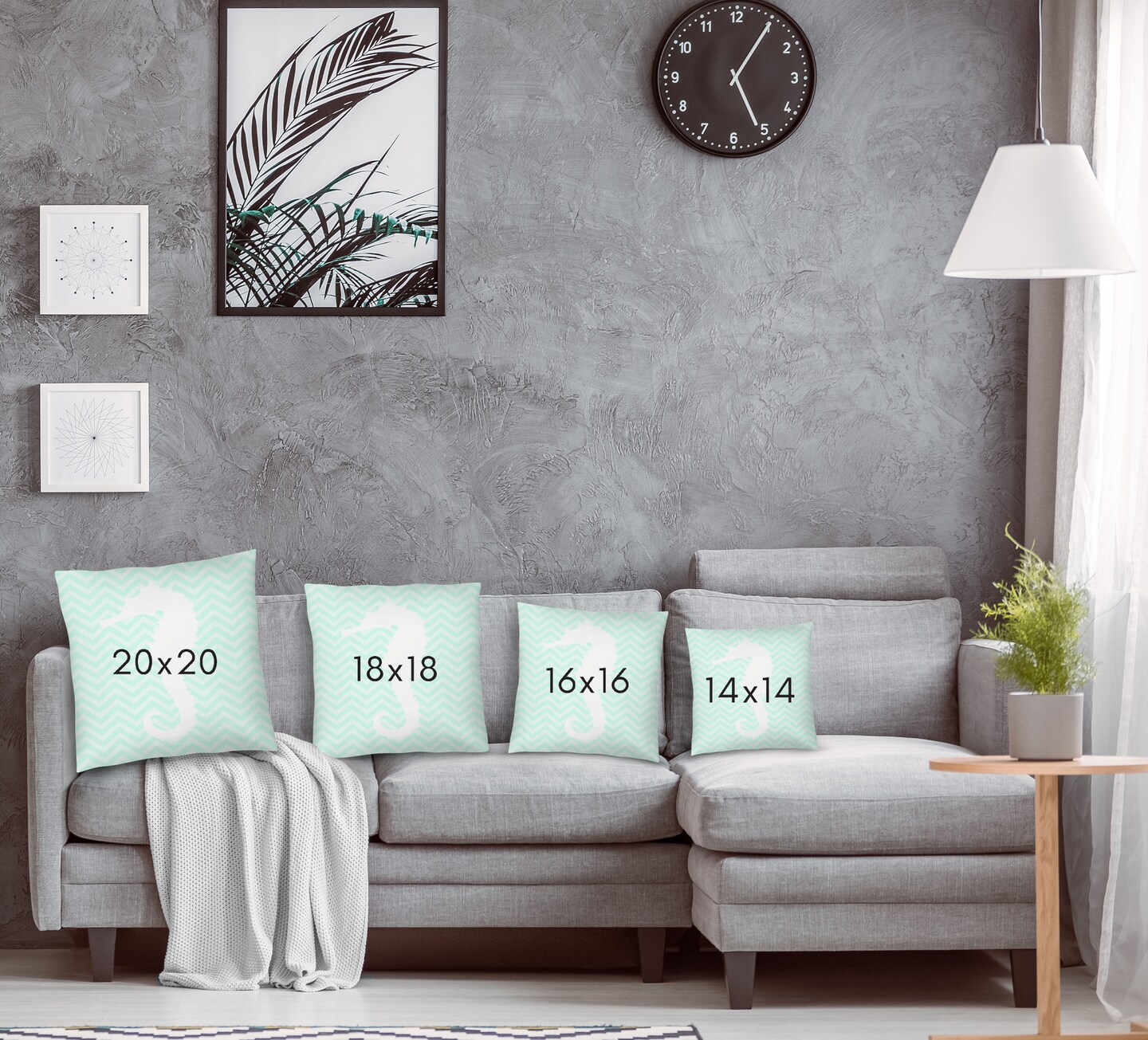 Sea Chevron 2 by Samantha Ranlet Americanflat Decorative Pillow