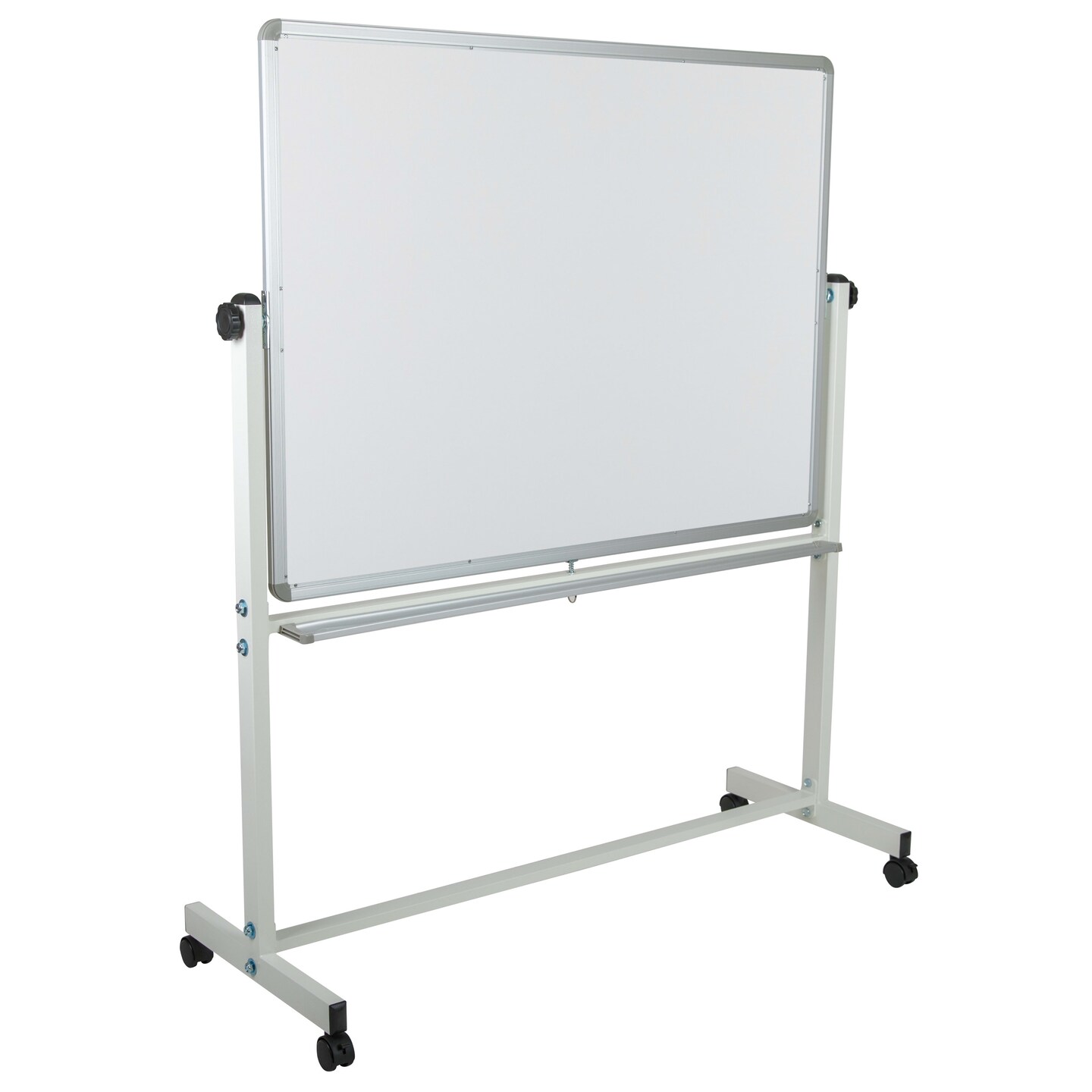 Emma and Oliver Double-Sided Mobile White Board Stand with Pen Tray