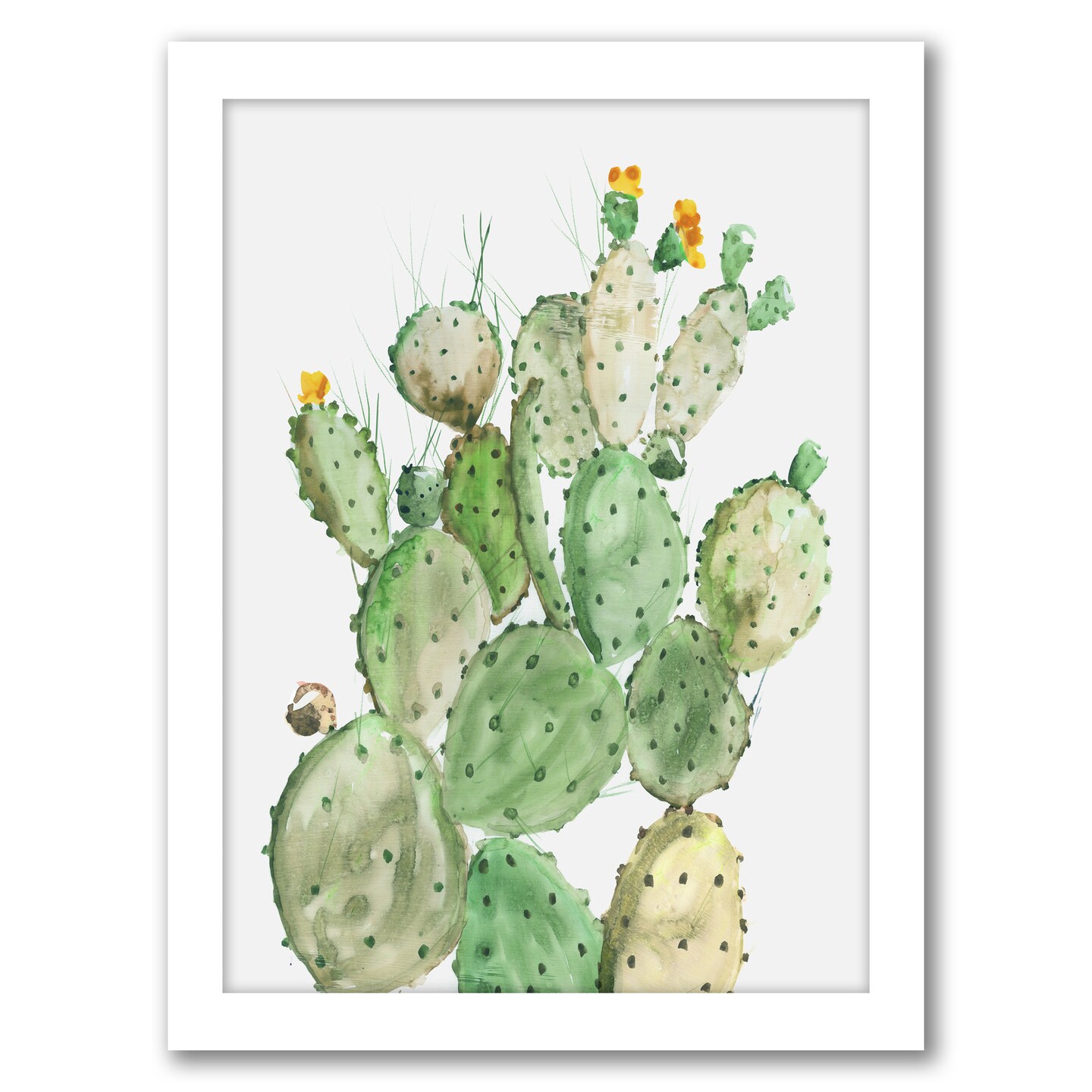 Sunny Cactus by Pi Creative Art Frame  - Americanflat
