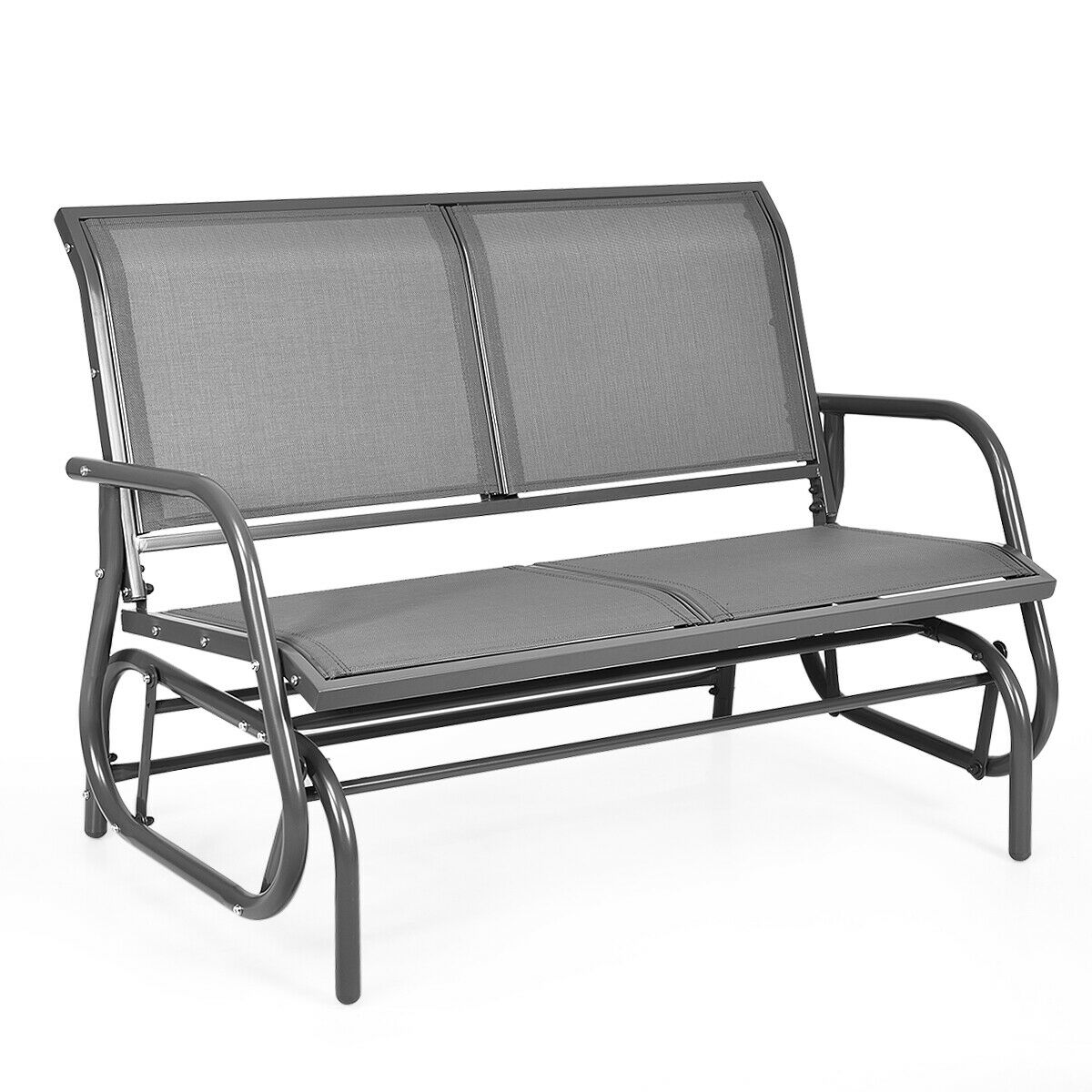 Costway Patio Swing Glider Bench Loveseat Rocking Chair Backyard Poolside