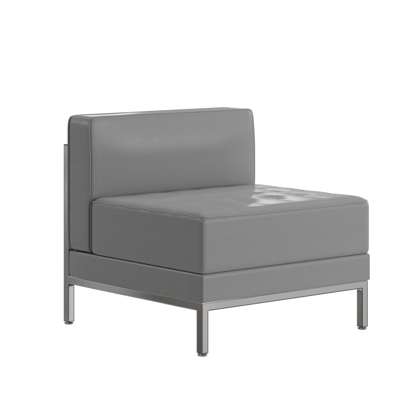 Emma and Oliver Contemporary LeatherSoftSoft Reception Modular Middle Chair