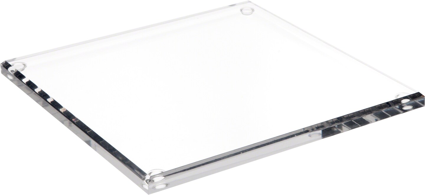 Plymor Clear Acrylic Square Beveled Display Base, 9