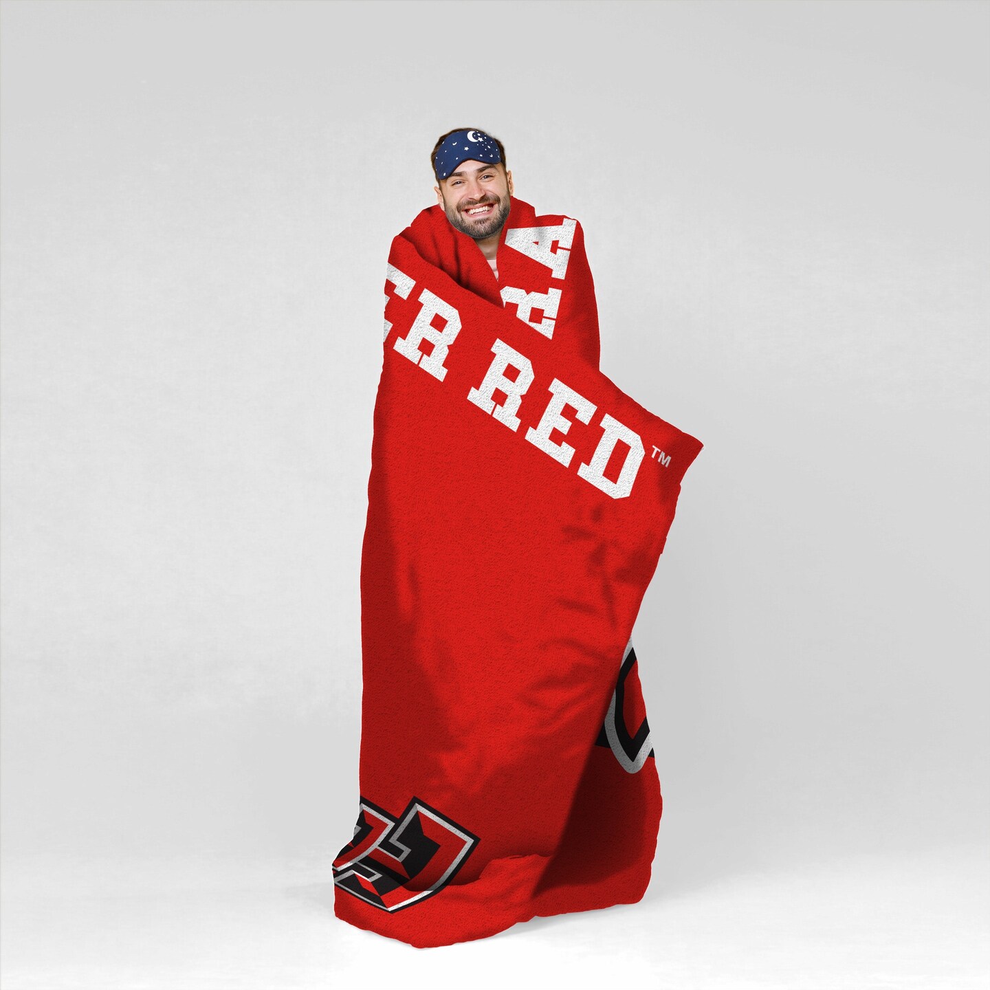 Sleep Squad Texas Tech Red Raiders Raider Red Mascot 60&#x201D; x 80&#x201D; Raschel Plush College Blanket