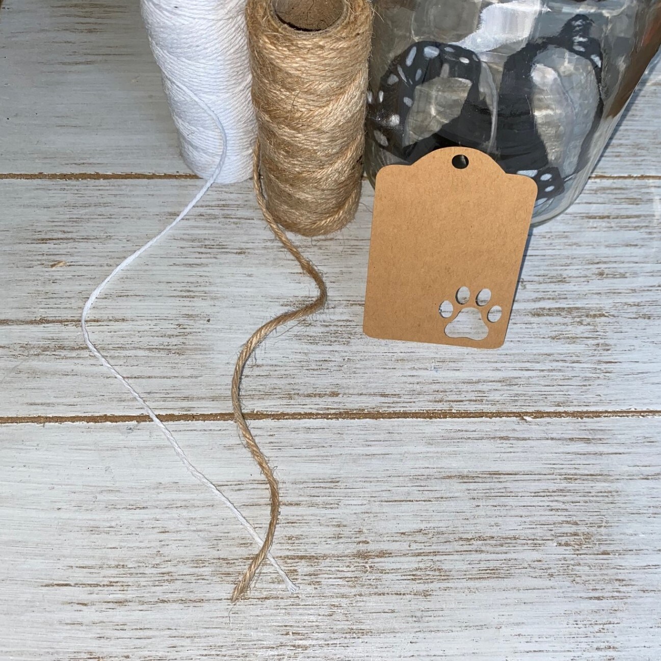 Paw print Thank you Tag Gift tag Favor Tags Customize Tag Color