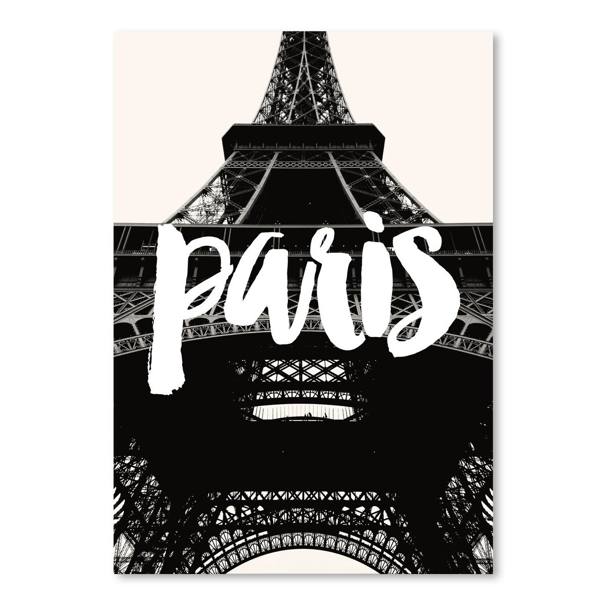 Paris Eiffel Tower Black White by Amy Brinkman  Poster Art Print - Americanflat
