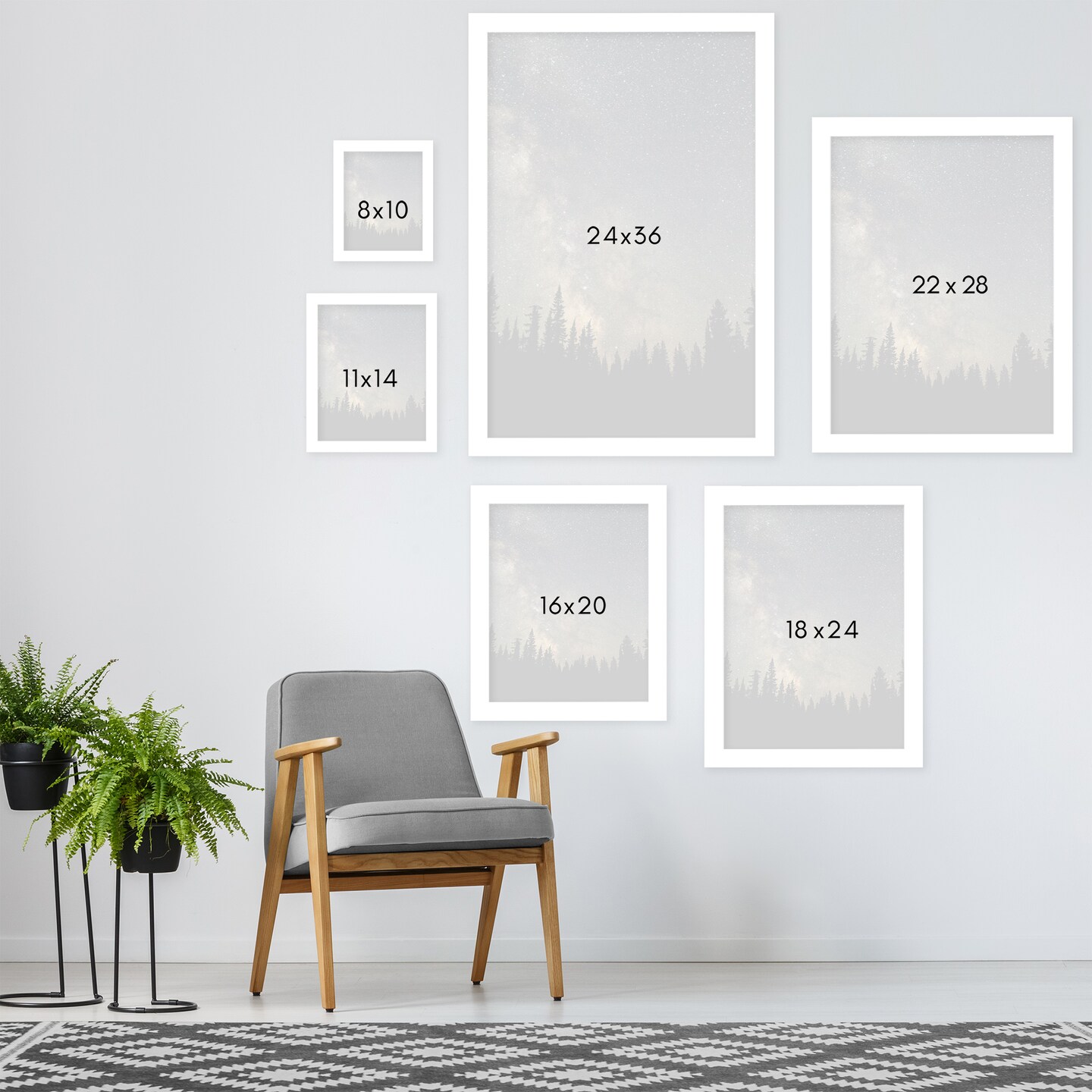 Stars Over The Forest Ii by Luke Gram Frame  - Americanflat
