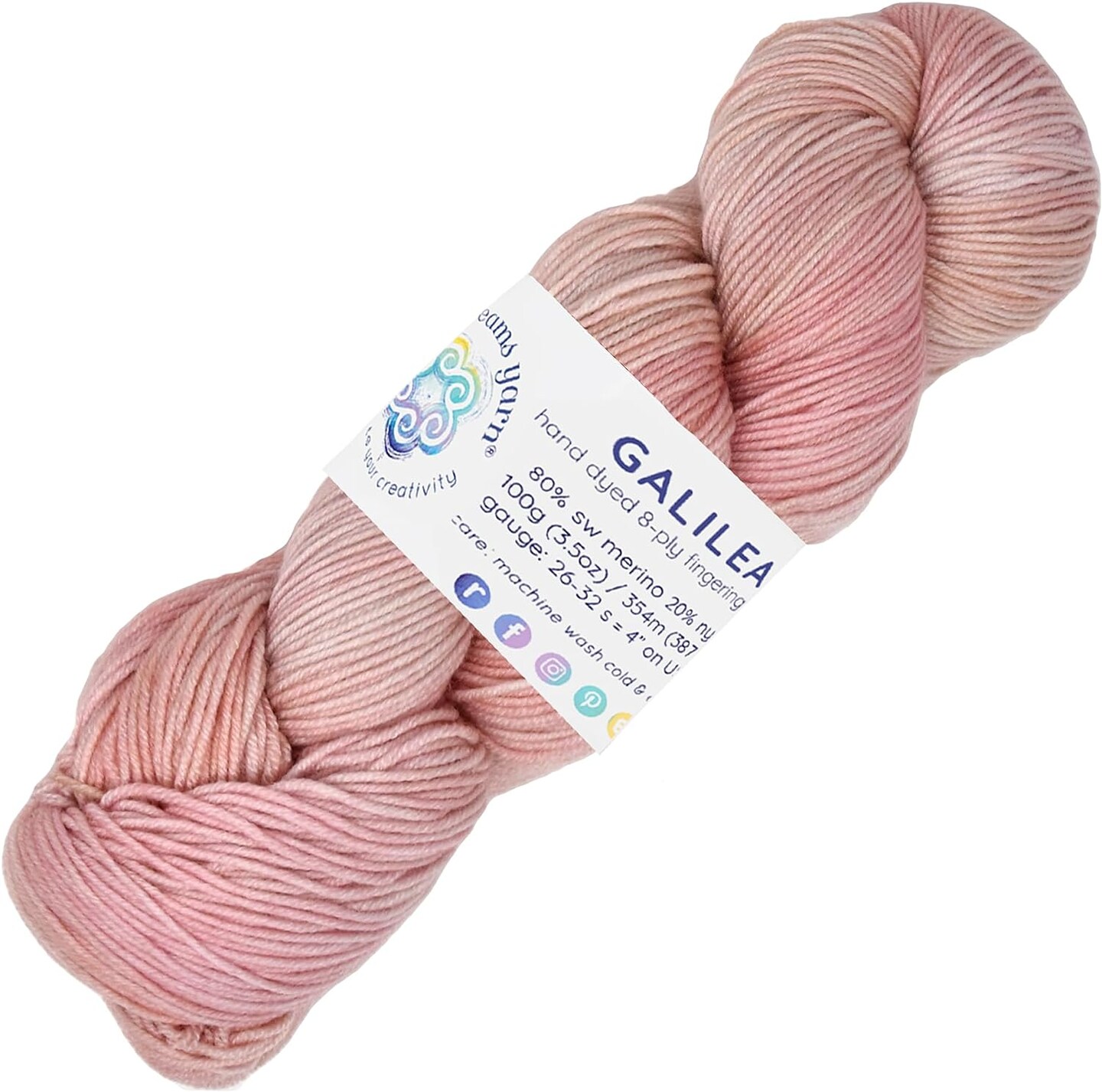 Living Dreams Yarn Galilea: Colorful Superwash Merino Sock Yarn. Super Soft and Strong. Hand Dyed to Perfection