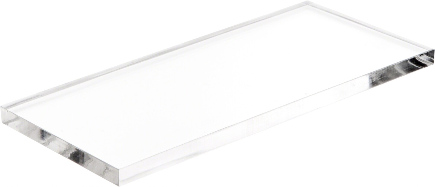 Plymor Clear Acrylic Rectangular Standard Edge Display Base 4 W X 2 D X 0 25 H Michaels