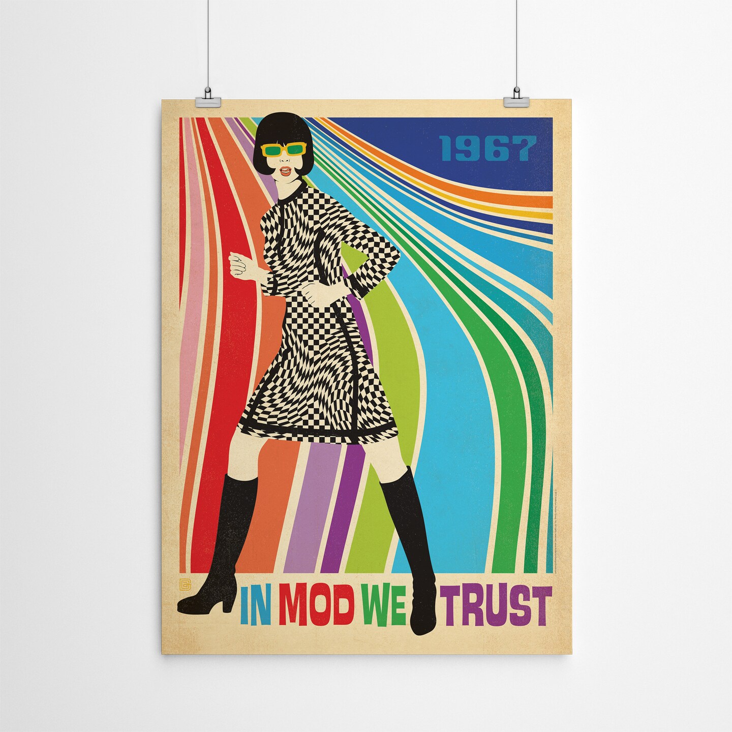 Mod Go Go Dancer by Anderson Design Group  Poster Art Print - Americanflat