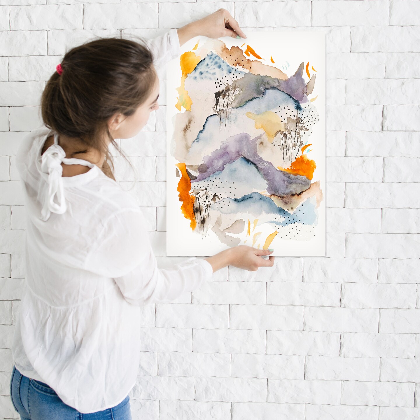 Marmalade Mountains 1 by Louise Robinson  Poster Art Print - Americanflat