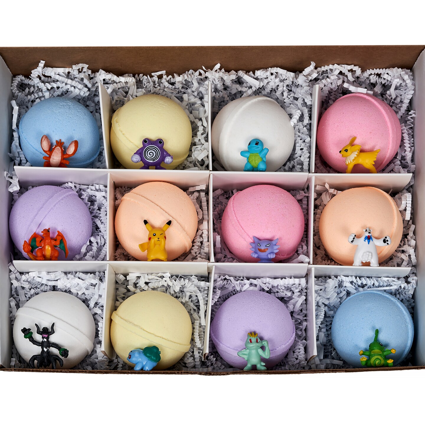 Bath Bomb Fizzies with Surprise: 12 Poke-Ball Toys Inside Bath Bombs, Huge Balls, Safe, Great for Bubble Baths, Perfect for Little Girls product 3