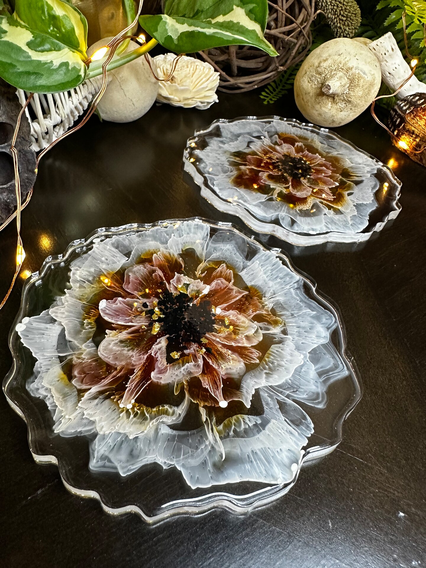 DIY Resin Coasters With Pressed Dried Flowers - Handmade Weekly