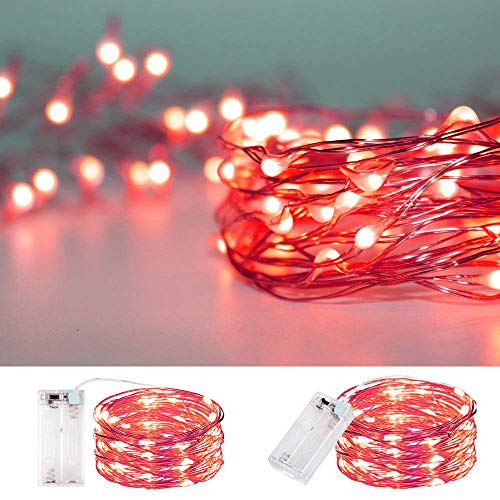 Led String Lights, Battery Powered Copper Wire Starry Fairy Lights