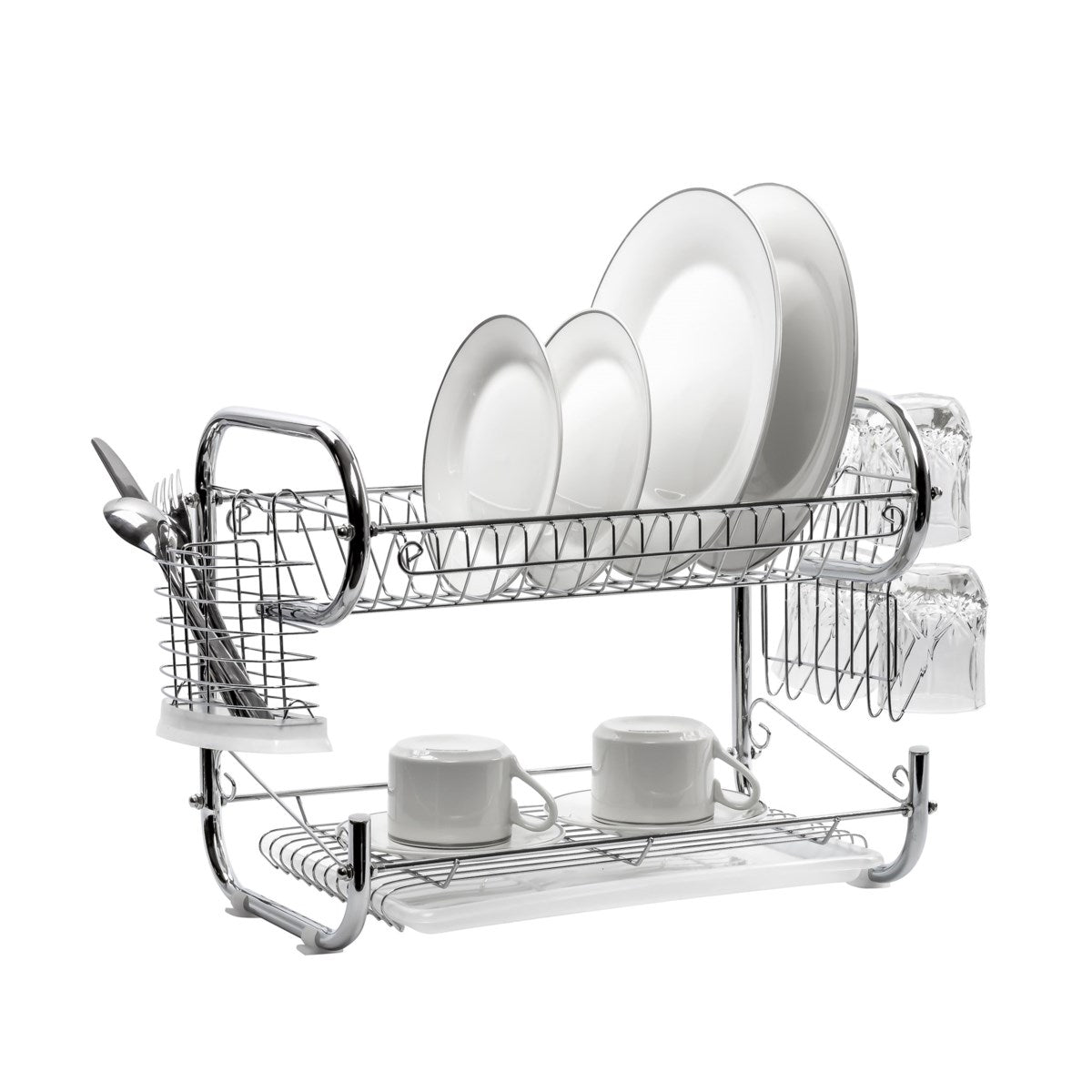 2 tier best sale wire dish rack