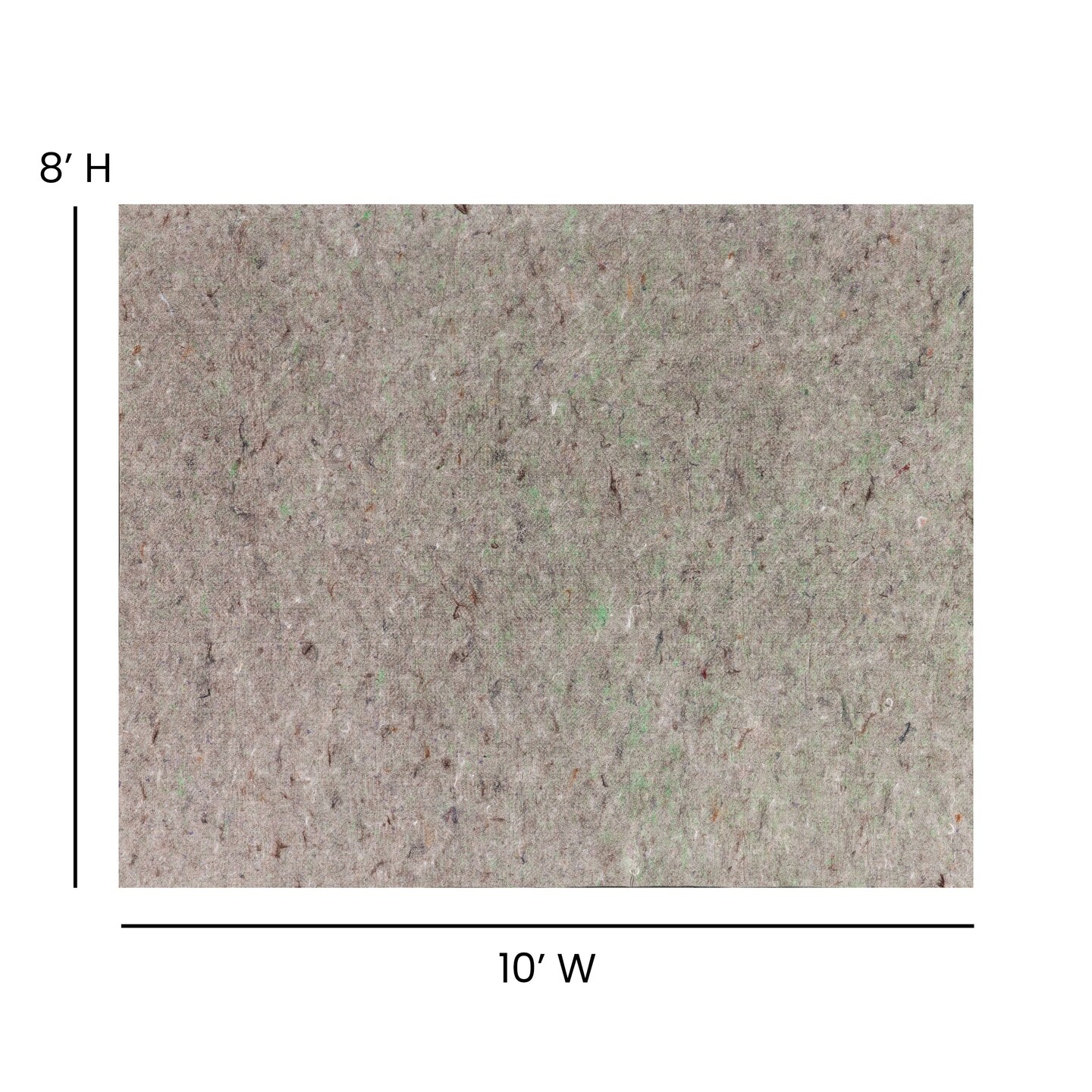Emma and Oliver Non-Slip 1/4 Inch Thick Gray Multi-Surface Reversible Area Rug Pad