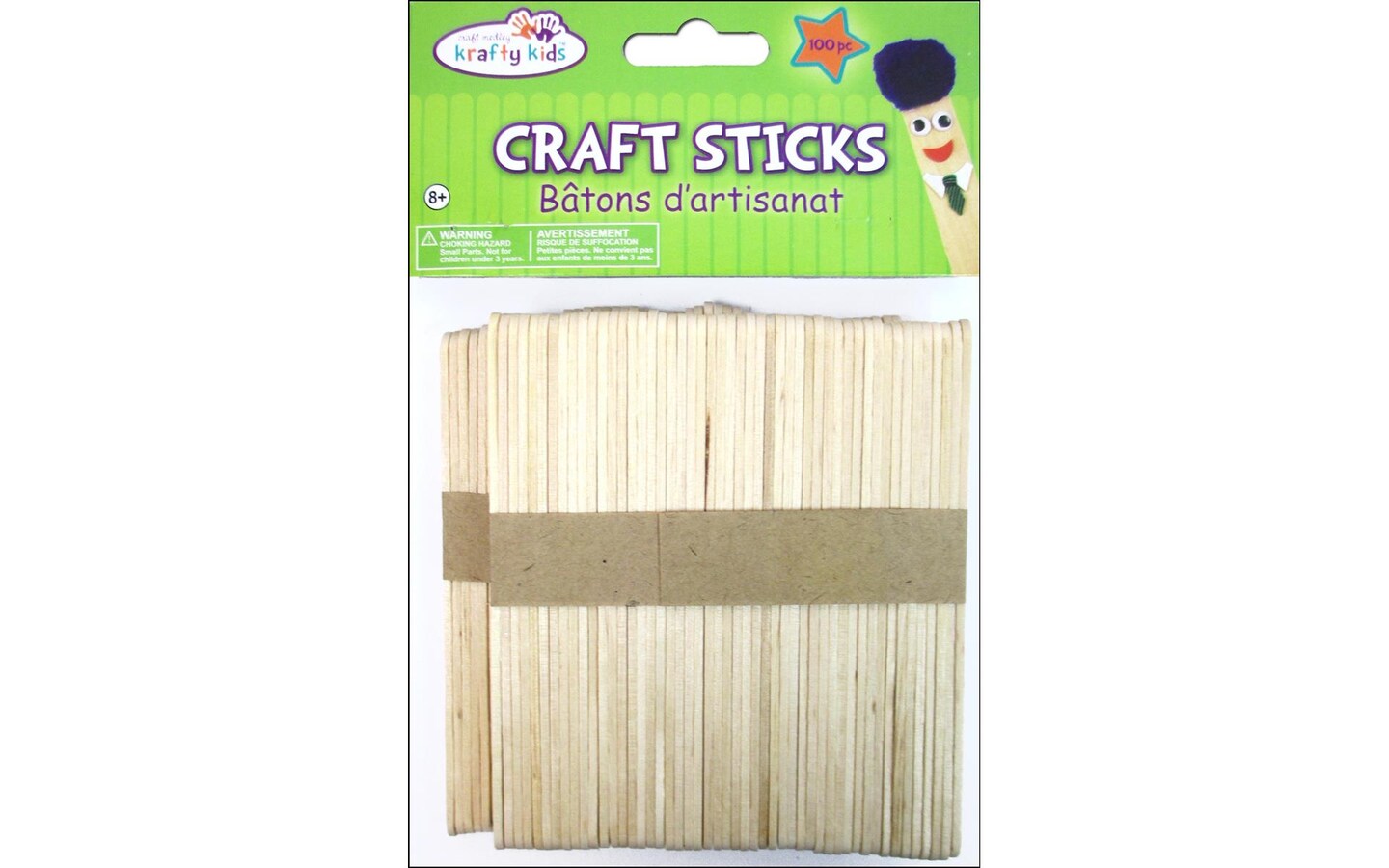 Multicraft Wood Craft Sticks 4.5