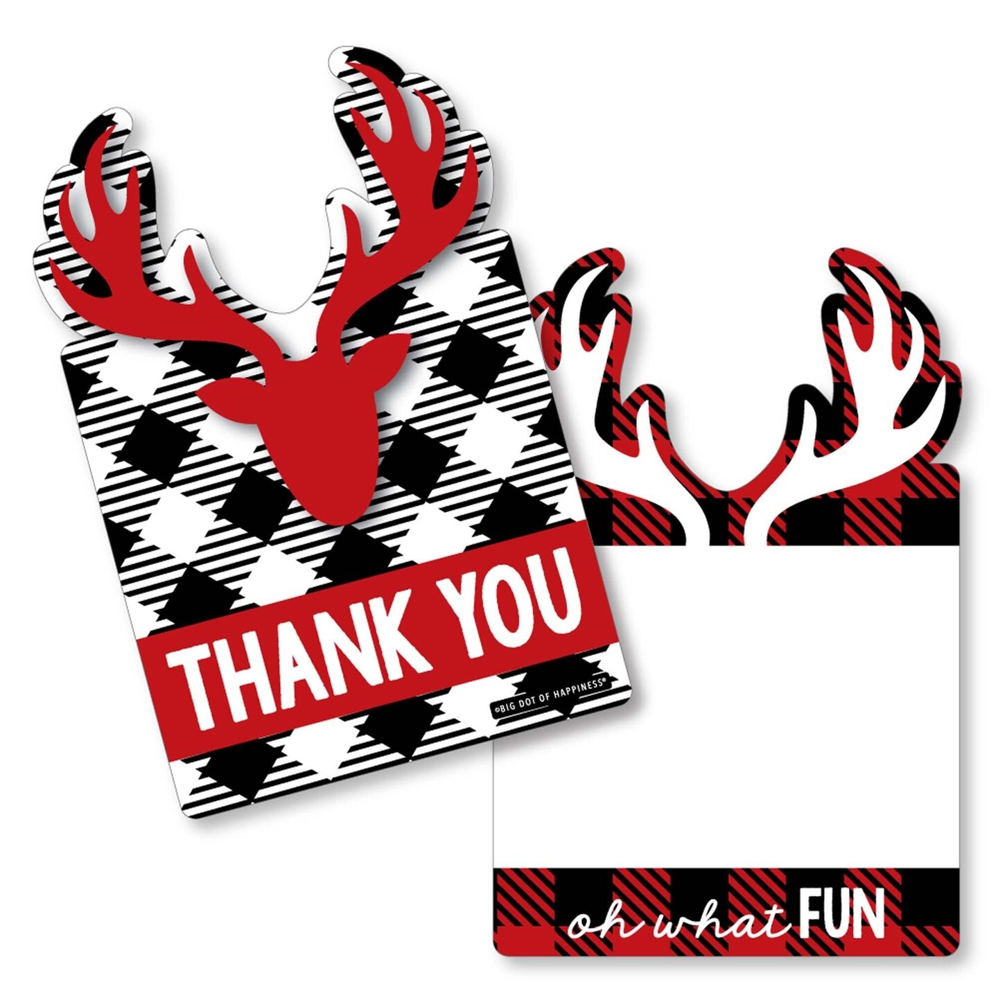 big-dot-of-happiness-prancing-plaid-shaped-thank-you-cards-reindeer