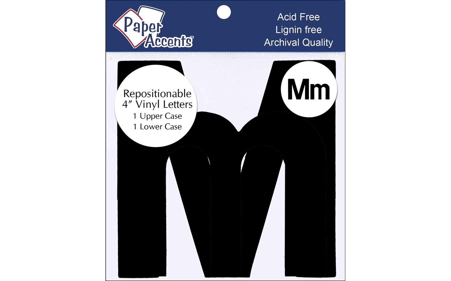 Vinyl Letters Removable Adh 4&#x22; Mm 2pc Black