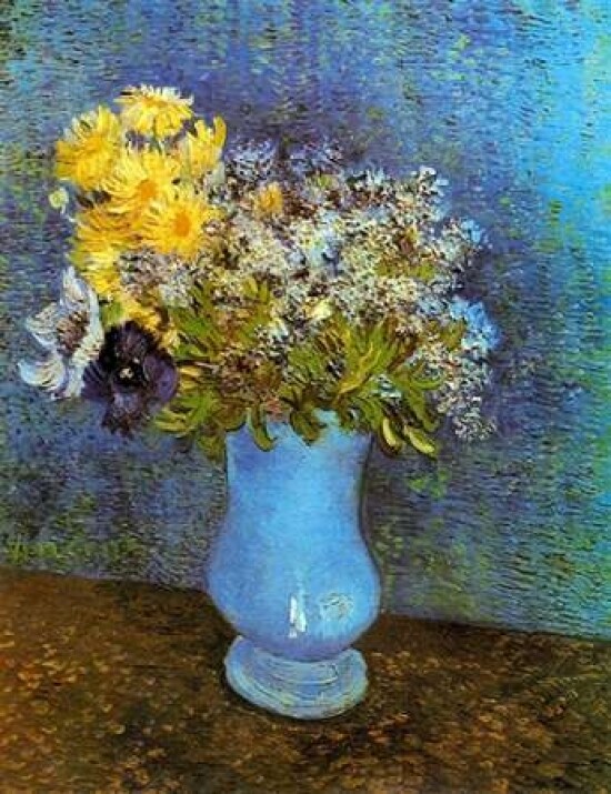 Lilacs Daisies Anemones Poster Print by  Vincent Van Gogh - Item # VARPDX374505