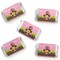 Big Dot of Happiness Pink Monkey Girl - Mini Candy Bar Wrapper Stickers ...