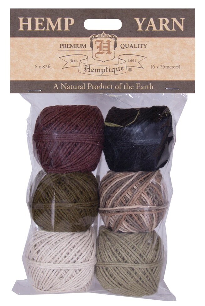 Hemptique Hemp Yarn Bon Bons 25m 6/Pkg