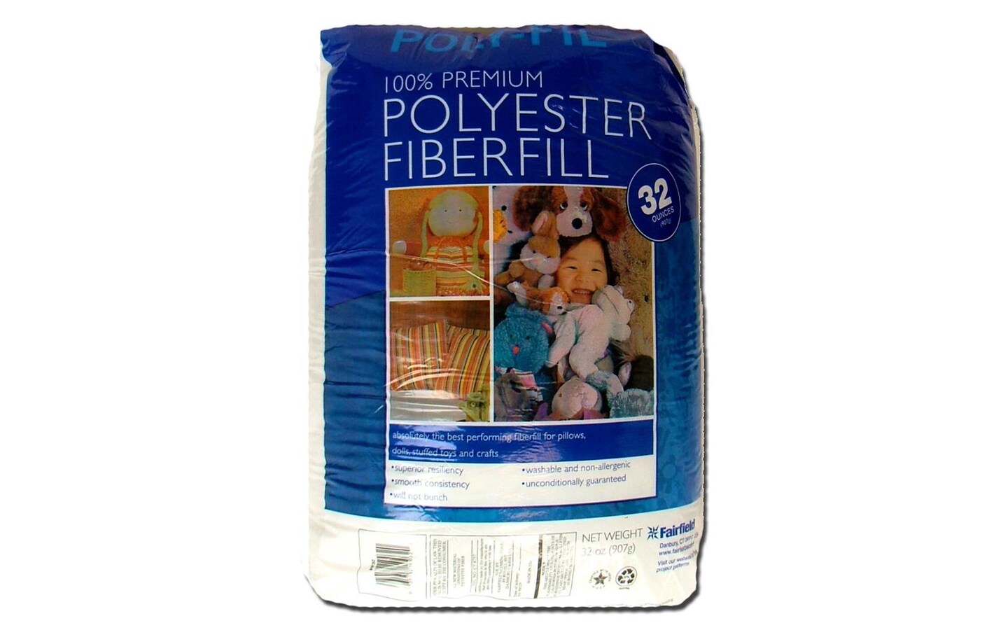 Poly-Fil Premium Polyester Fiber Fill by Fairfield (32oz)