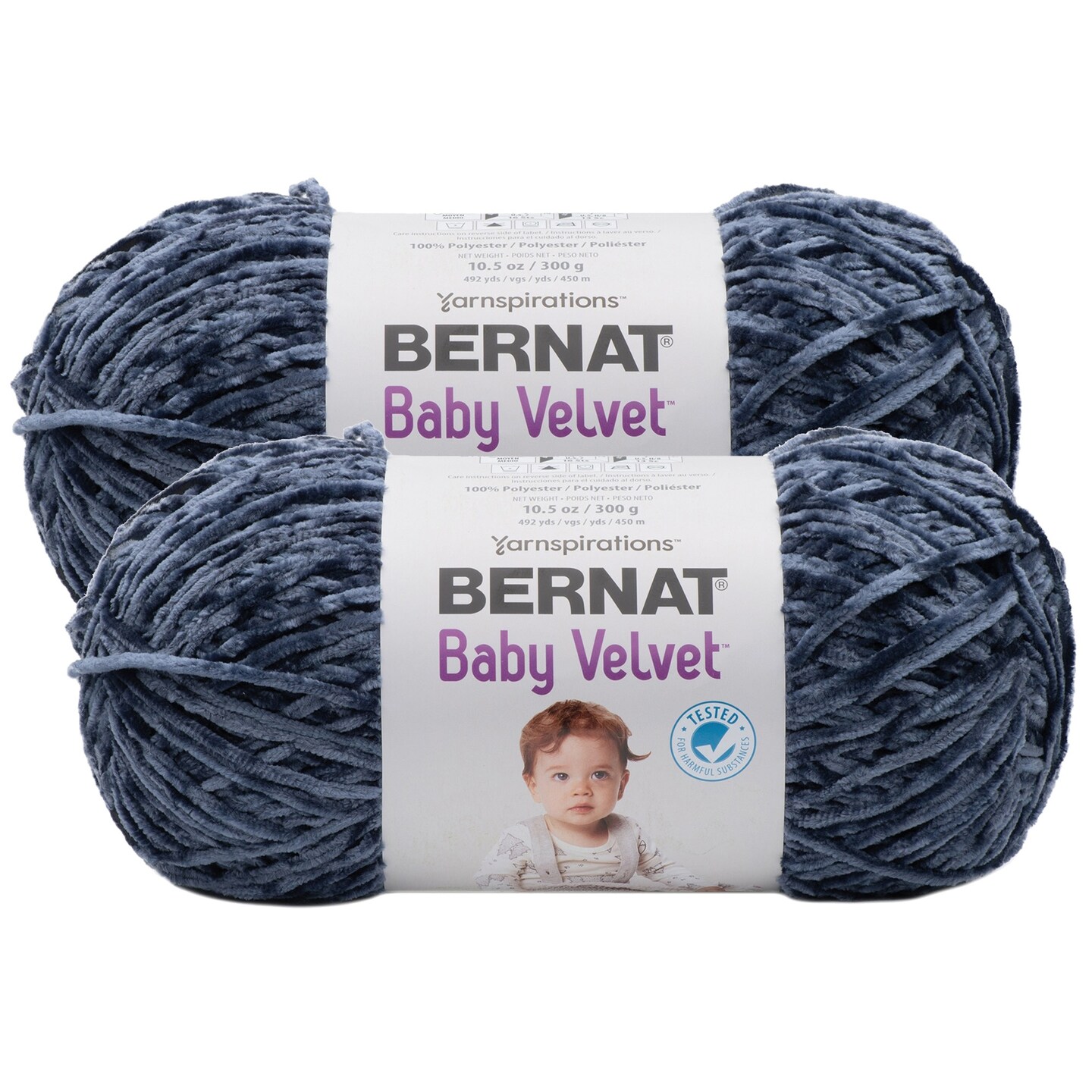 Indigo Velvet Yarnspirations Bernat Velvet (Pack Of 2) Bernat Baby